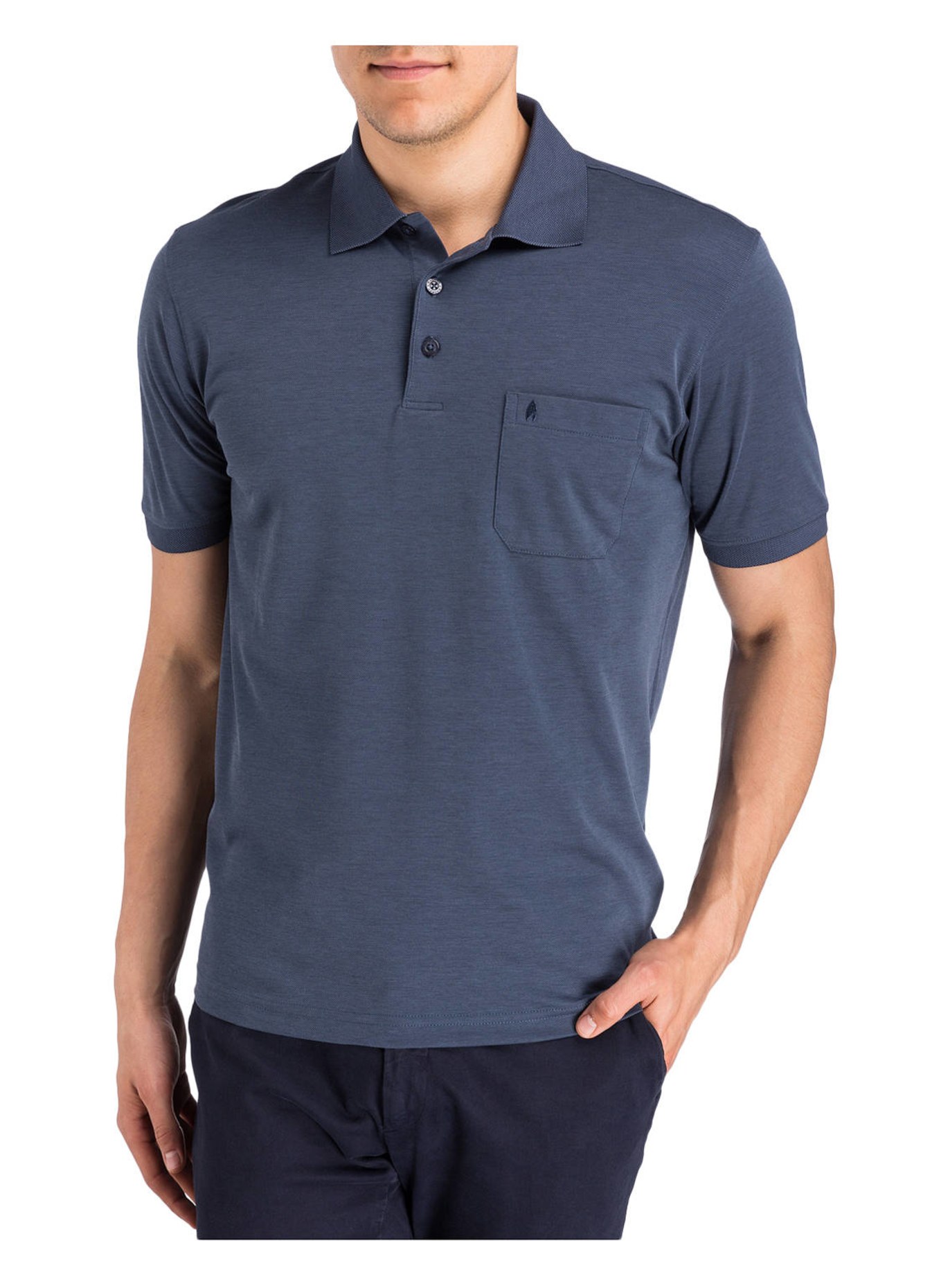 RAGMAN Piqué-Poloshirt , Farbe: BLAU (Bild 2)