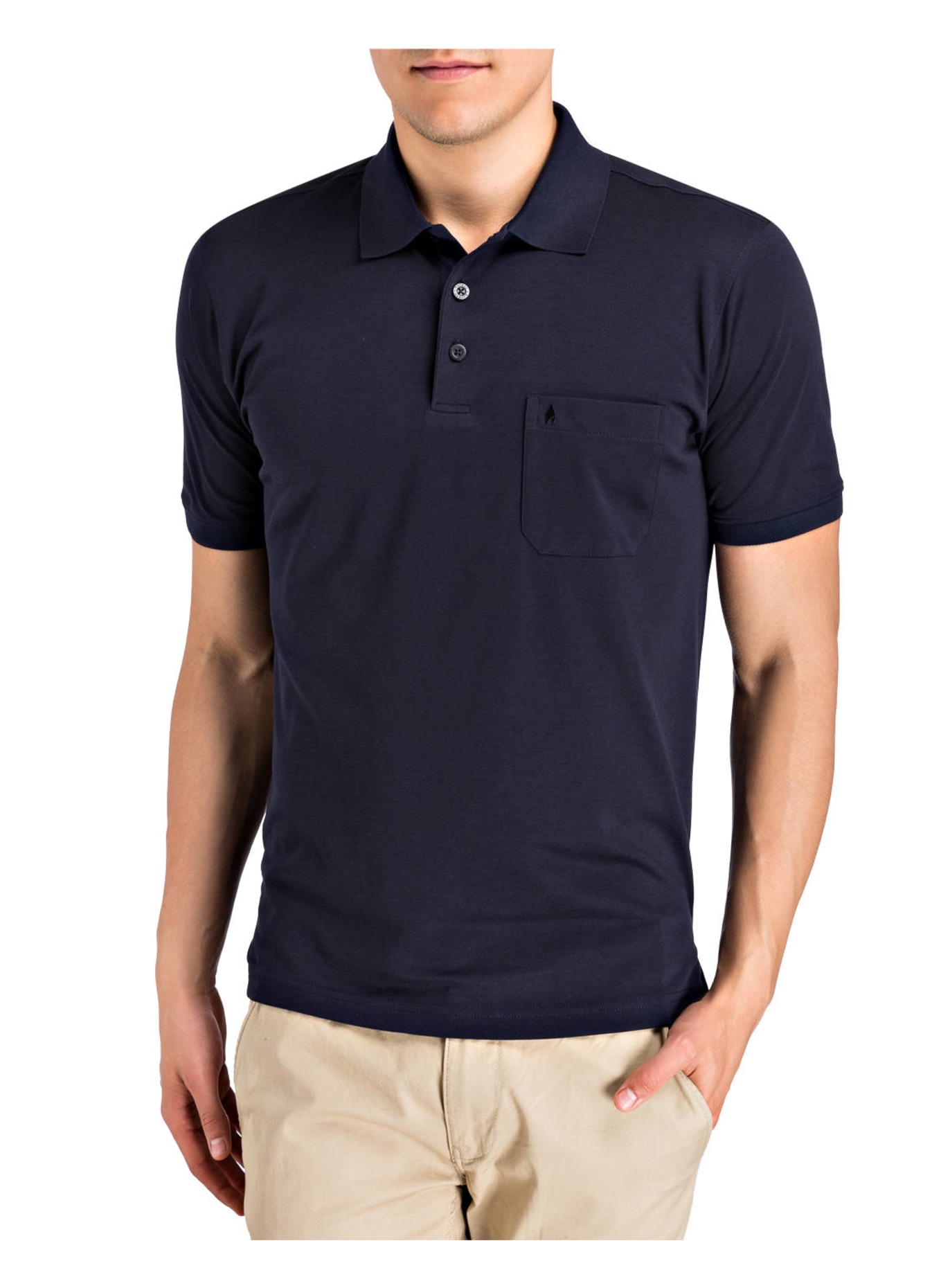 RAGMAN Piqué-Poloshirt , Farbe: DUNKELBLAU (Bild 2)