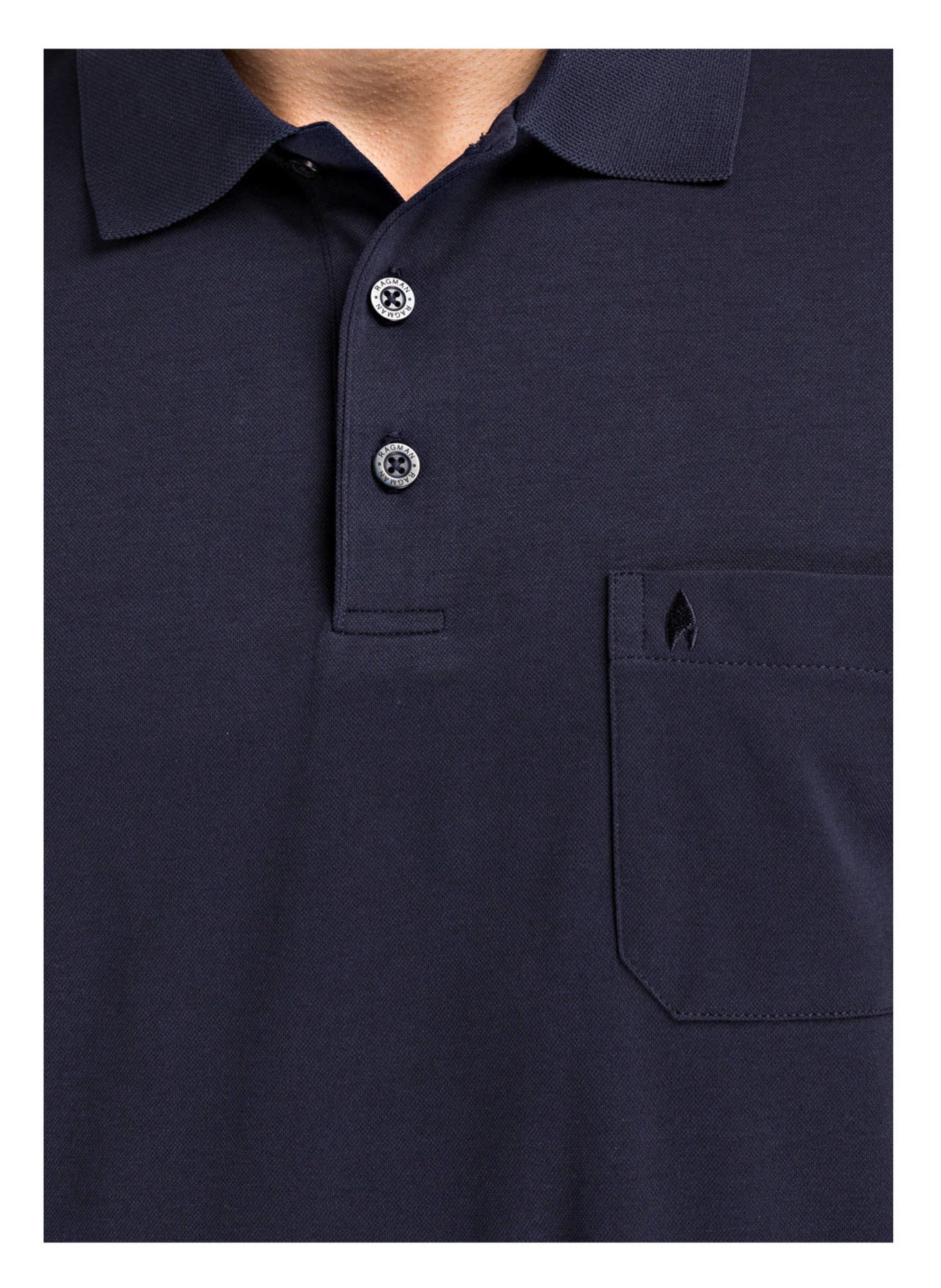 RAGMAN Piqué-Poloshirt , Farbe: DUNKELBLAU (Bild 4)