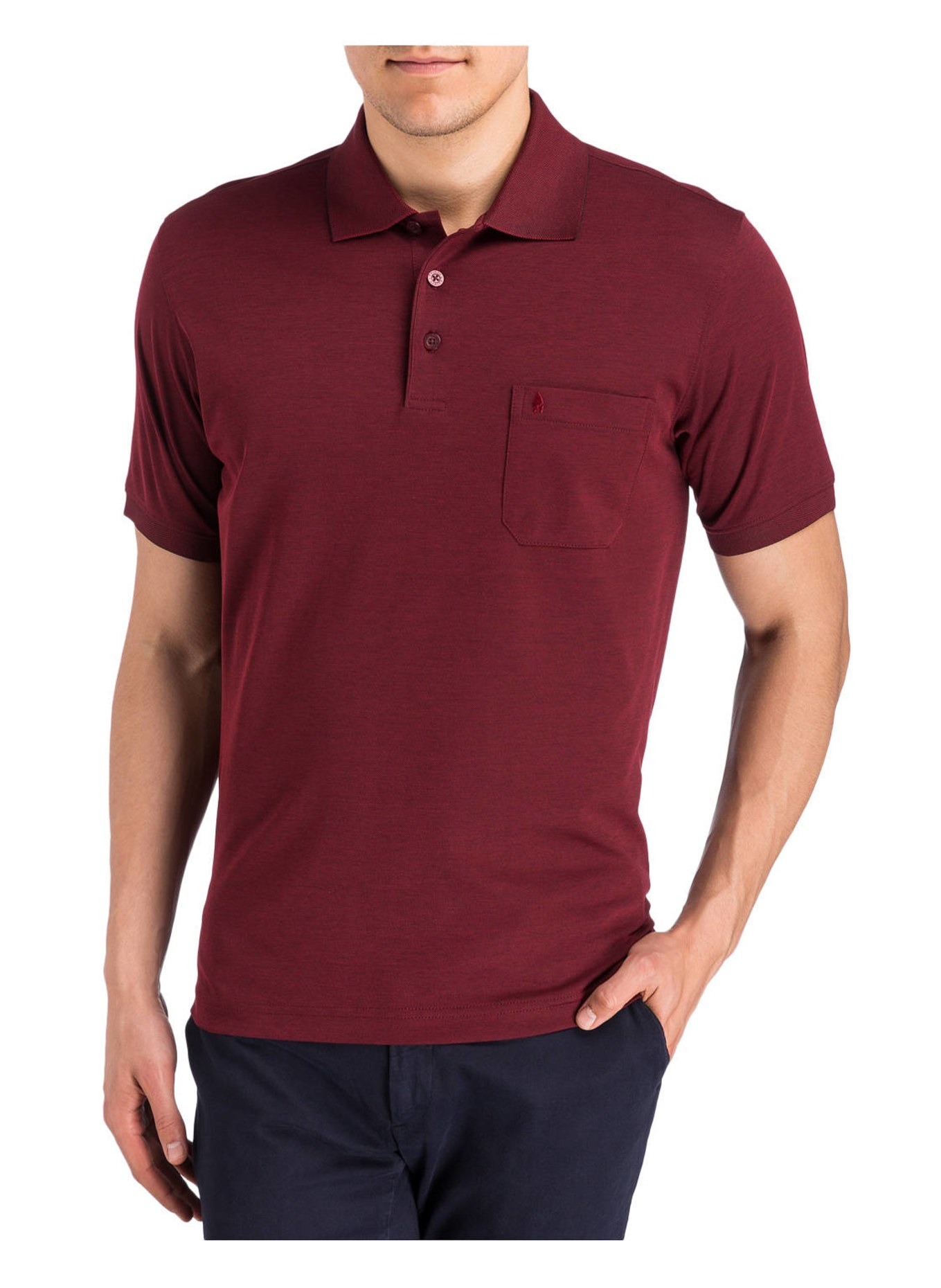 RAGMAN Piqué-Poloshirt , Farbe: BORDEAUX  (Bild 2)