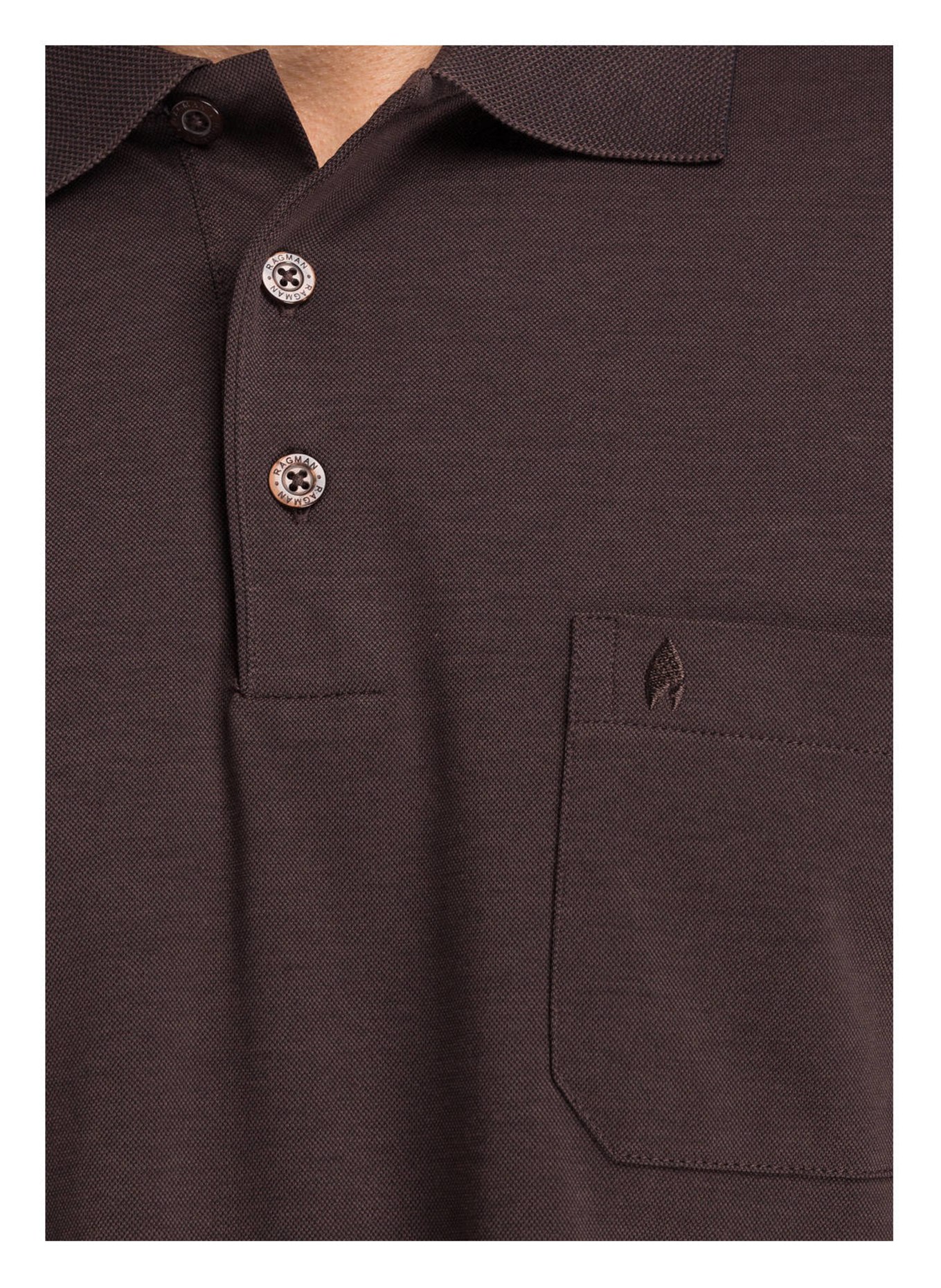 RAGMAN Poloshirt, Farbe: BRAUN (Bild 4)