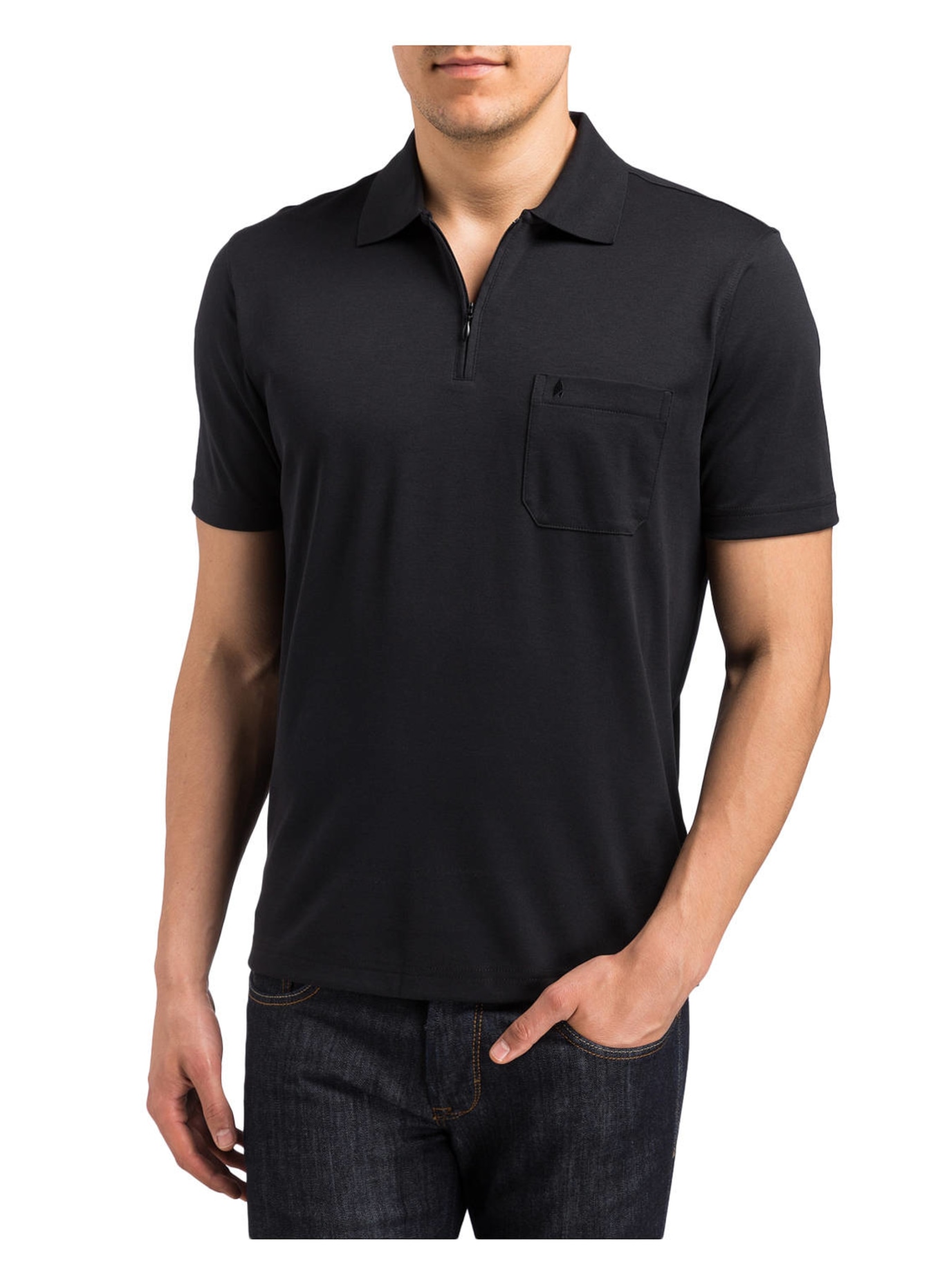 RAGMAN Polo shirt , Color: BLACK (Image 2)