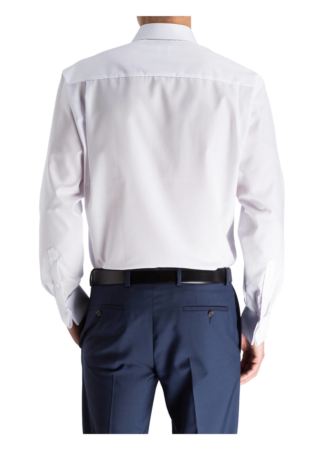 OLYMP Hemd Luxor comfort fit mit Umschlagmanschette: WEISS
