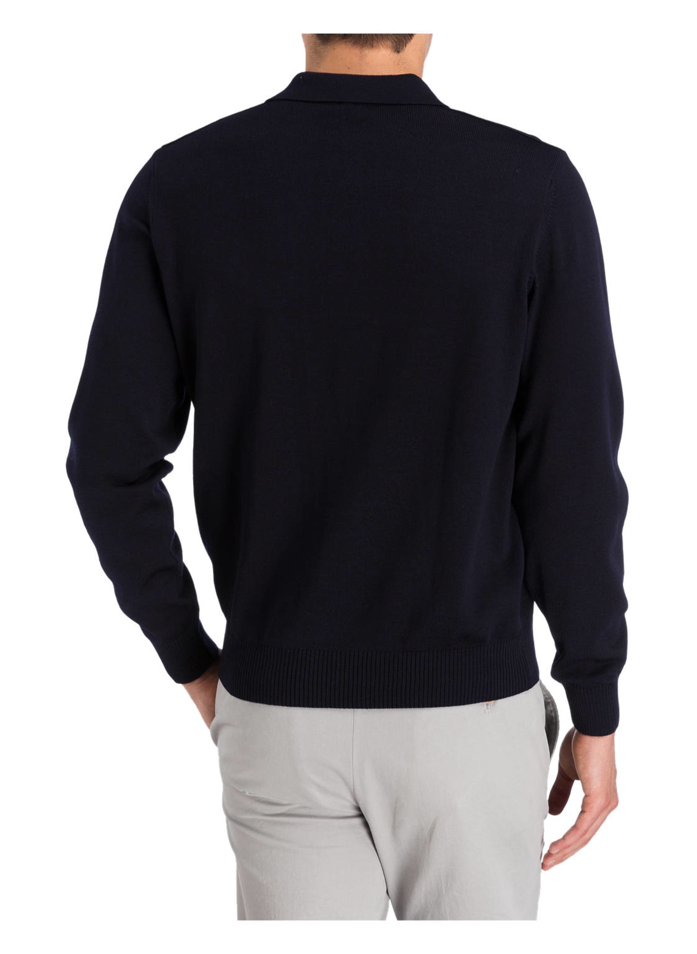 MAERZ MUENCHEN Pullover mit Polokragen, Farbe: MARINE (Bild 3)
