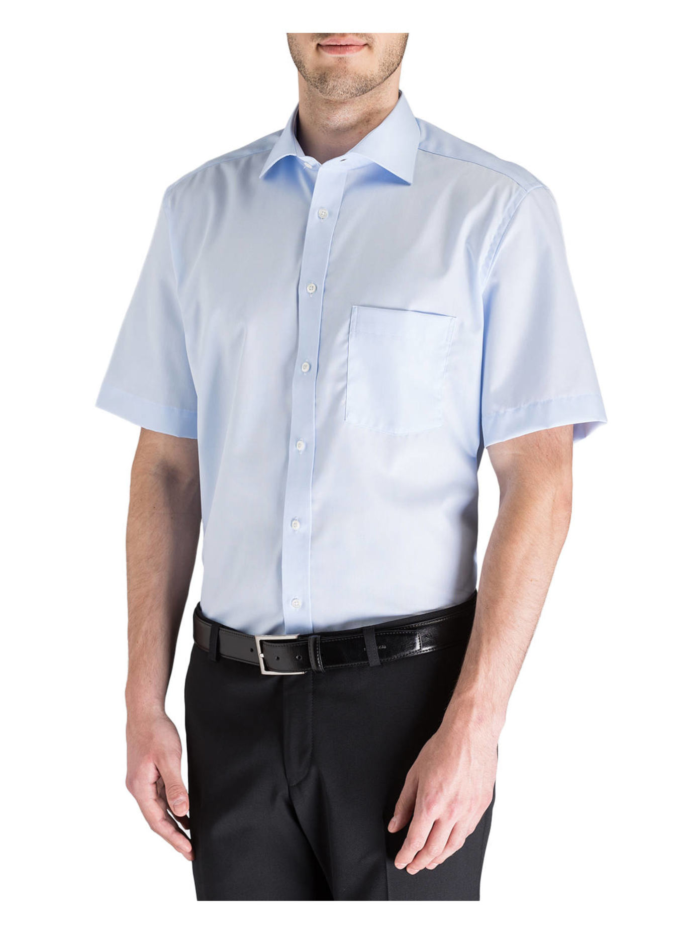 ETERNA Halbarm-Hemd Modern Fit: HELLBLAU