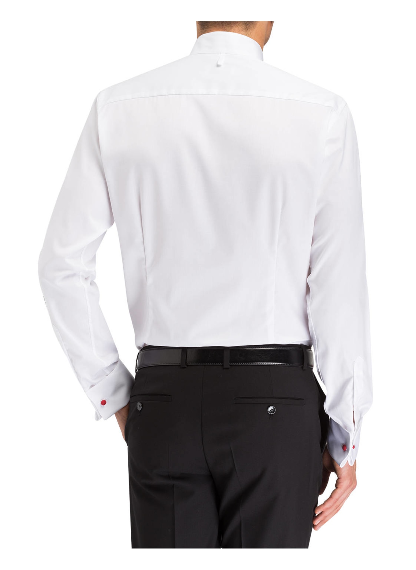 ETON Slim fit shirt with French cuffs, Color: WHITE (Image 3)