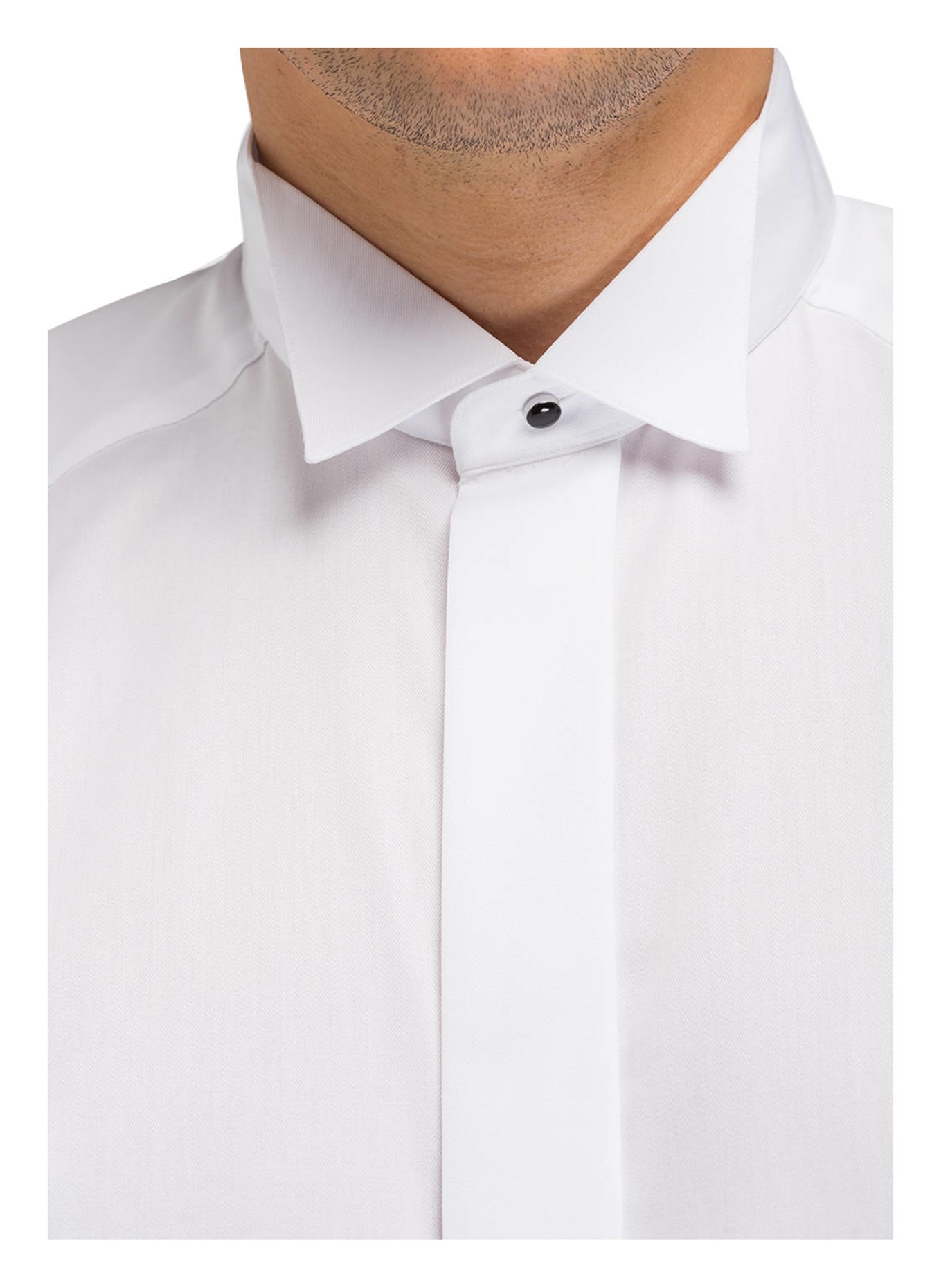 ETON Slim fit shirt with French cuffs, Color: WHITE (Image 4)