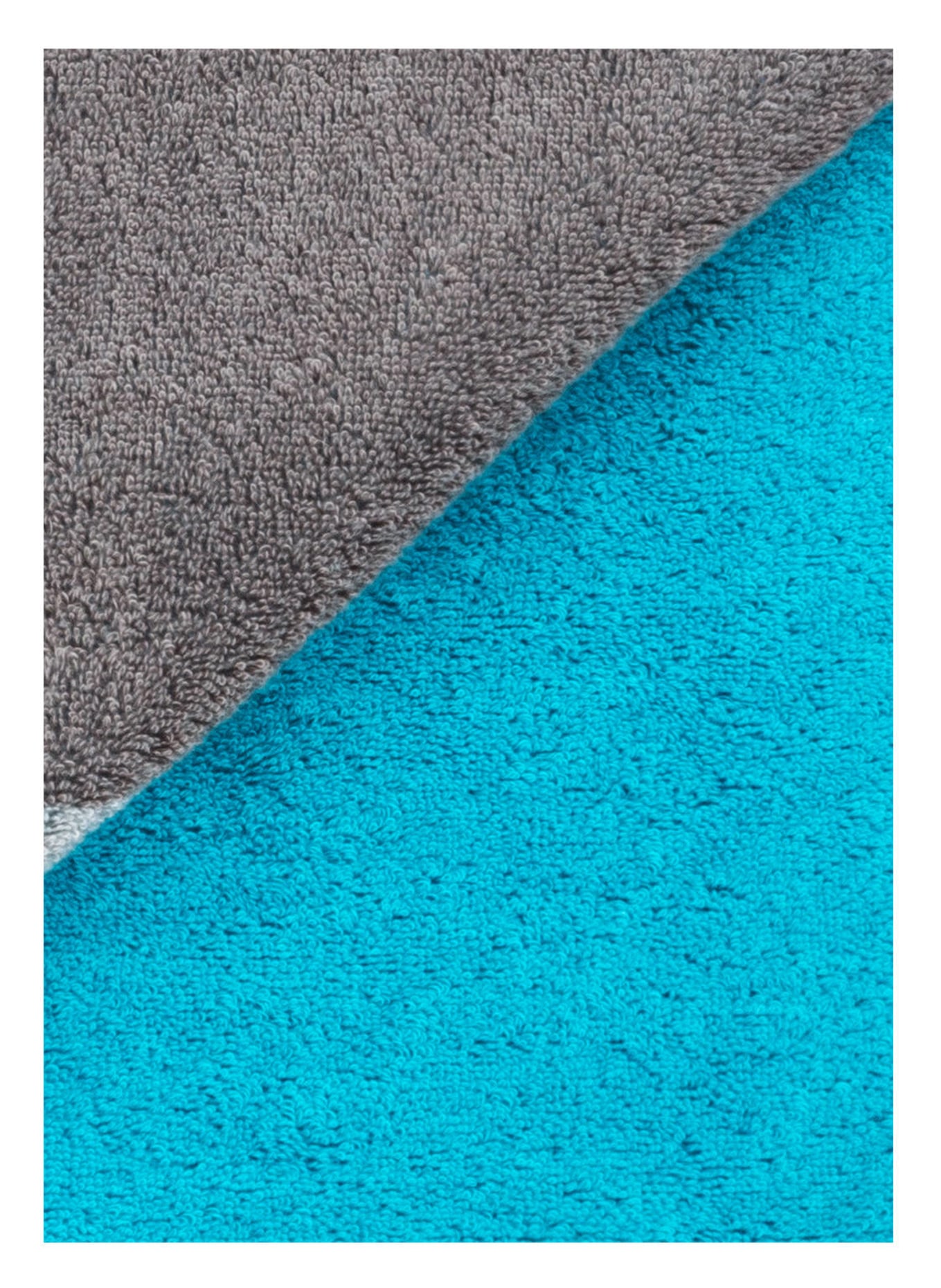 Cawö Saunatuch, Farbe: GRAU/ TÜRKIS (Bild 3)