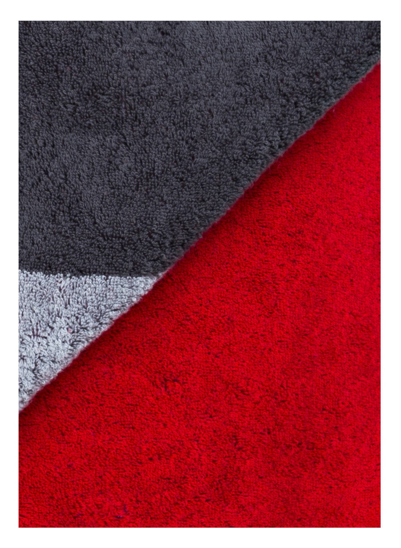 Cawö Sauna towel, Color: GRAY/ RED (Image 3)