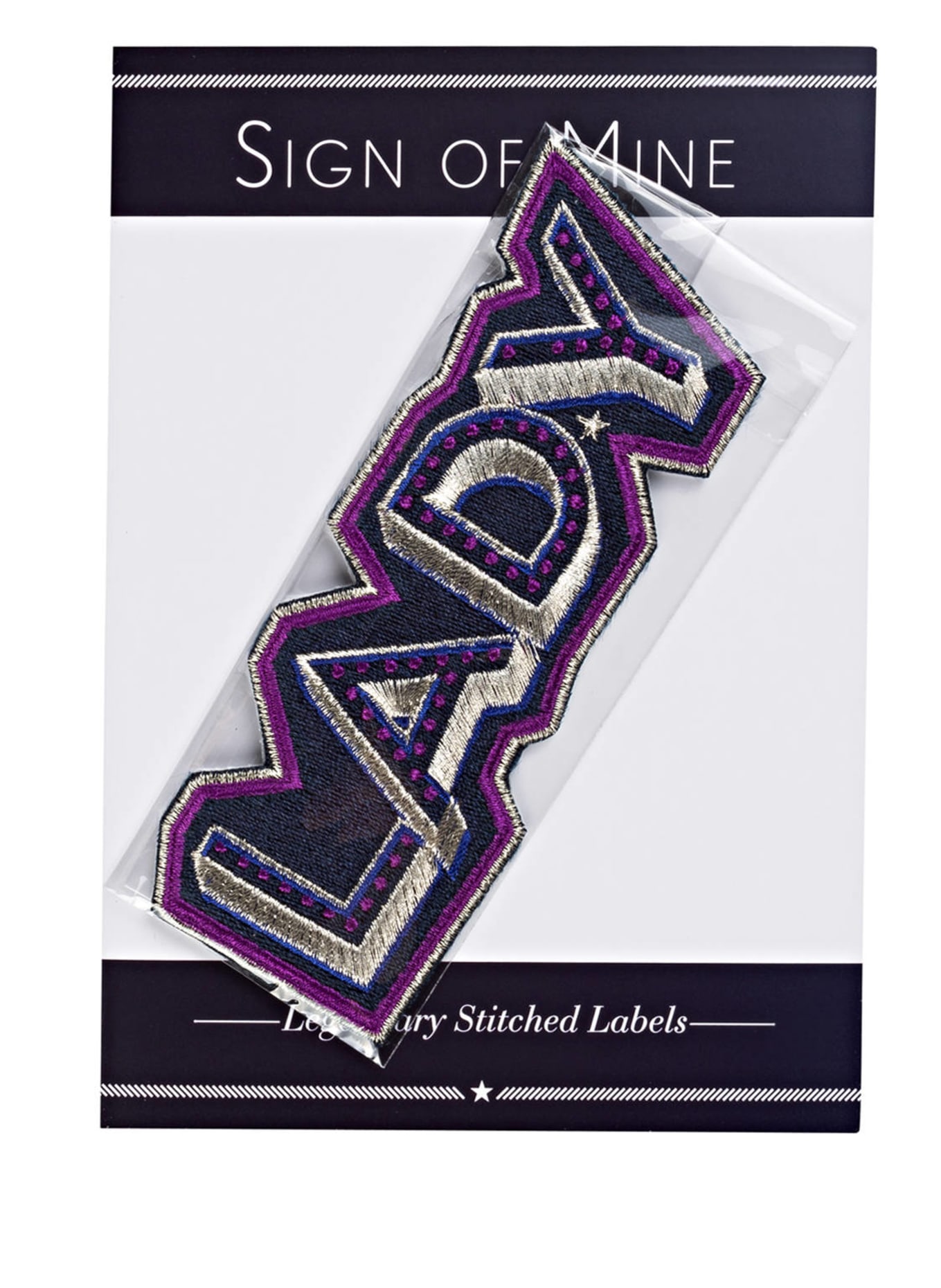 SIGN OF MINE Patch LADY: NAVY/ VIOLETT