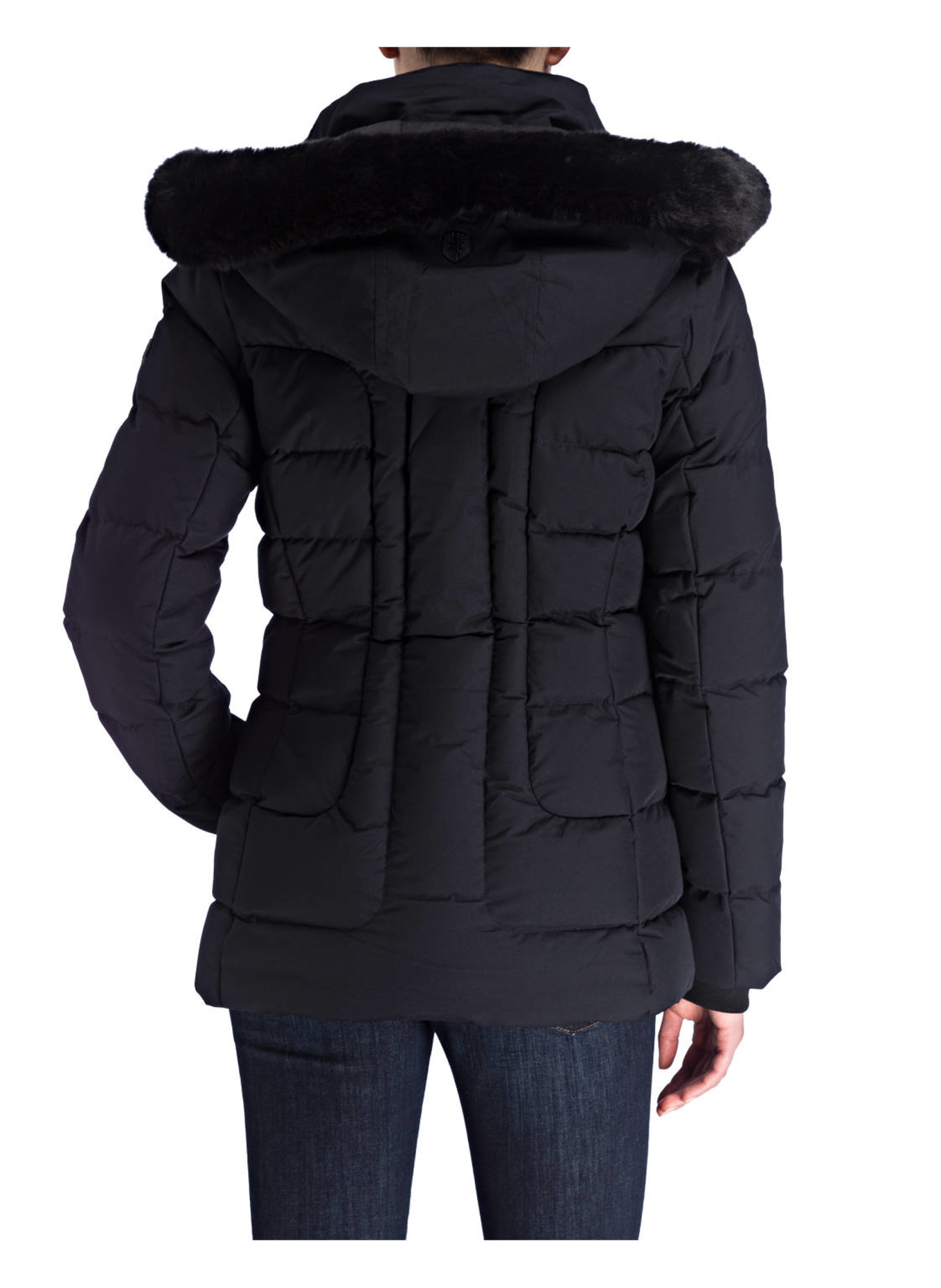 WELLENSTEYN Steppjacke BELVITESSE MEDIUM mit abnehmbarem Kunstfell: DUNKELBLAU