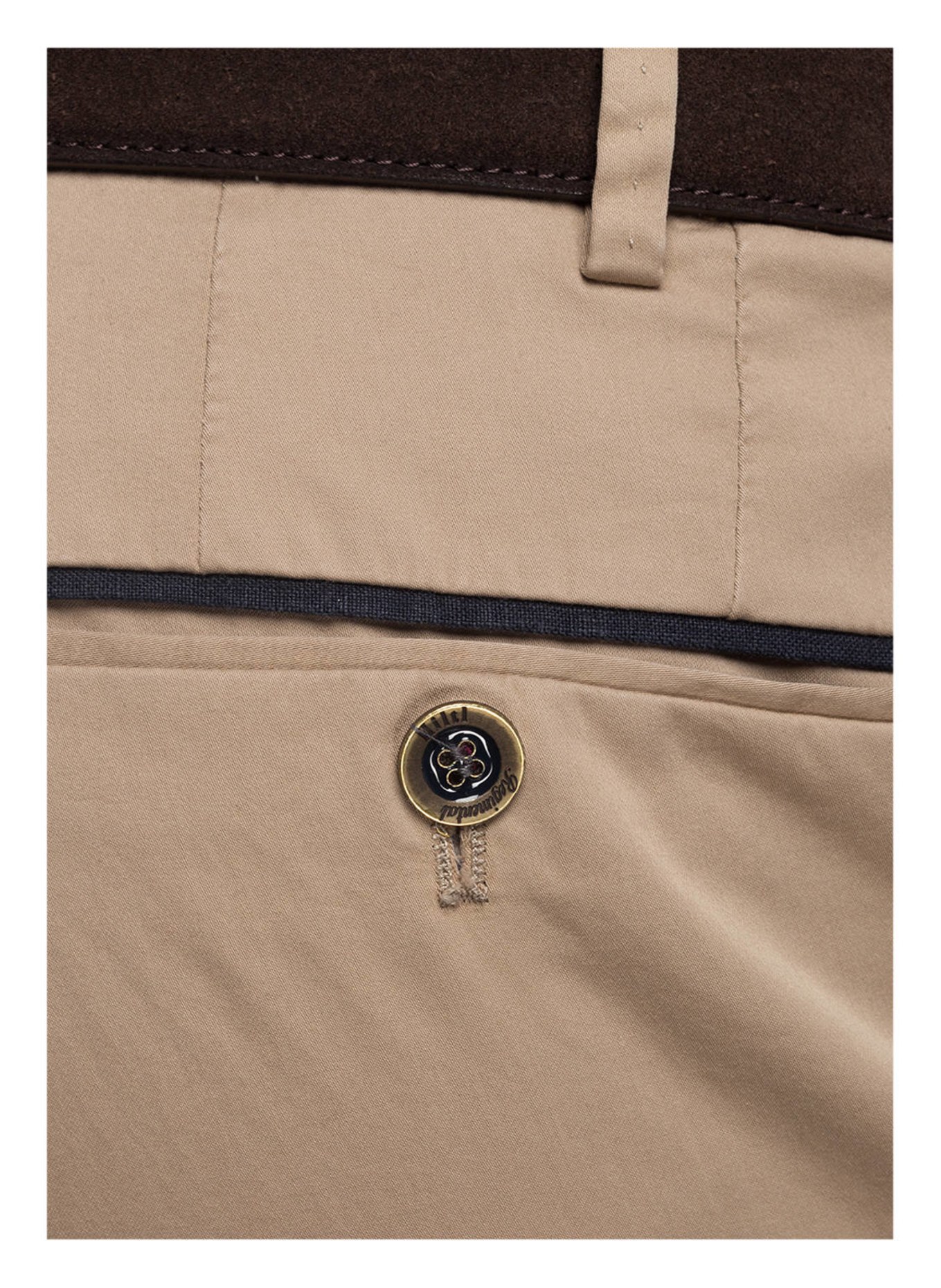 HILTL Chino kalhoty PEAKER S Contemporary Fit, Barva: BÉŽOVÁ (Obrázek 5)