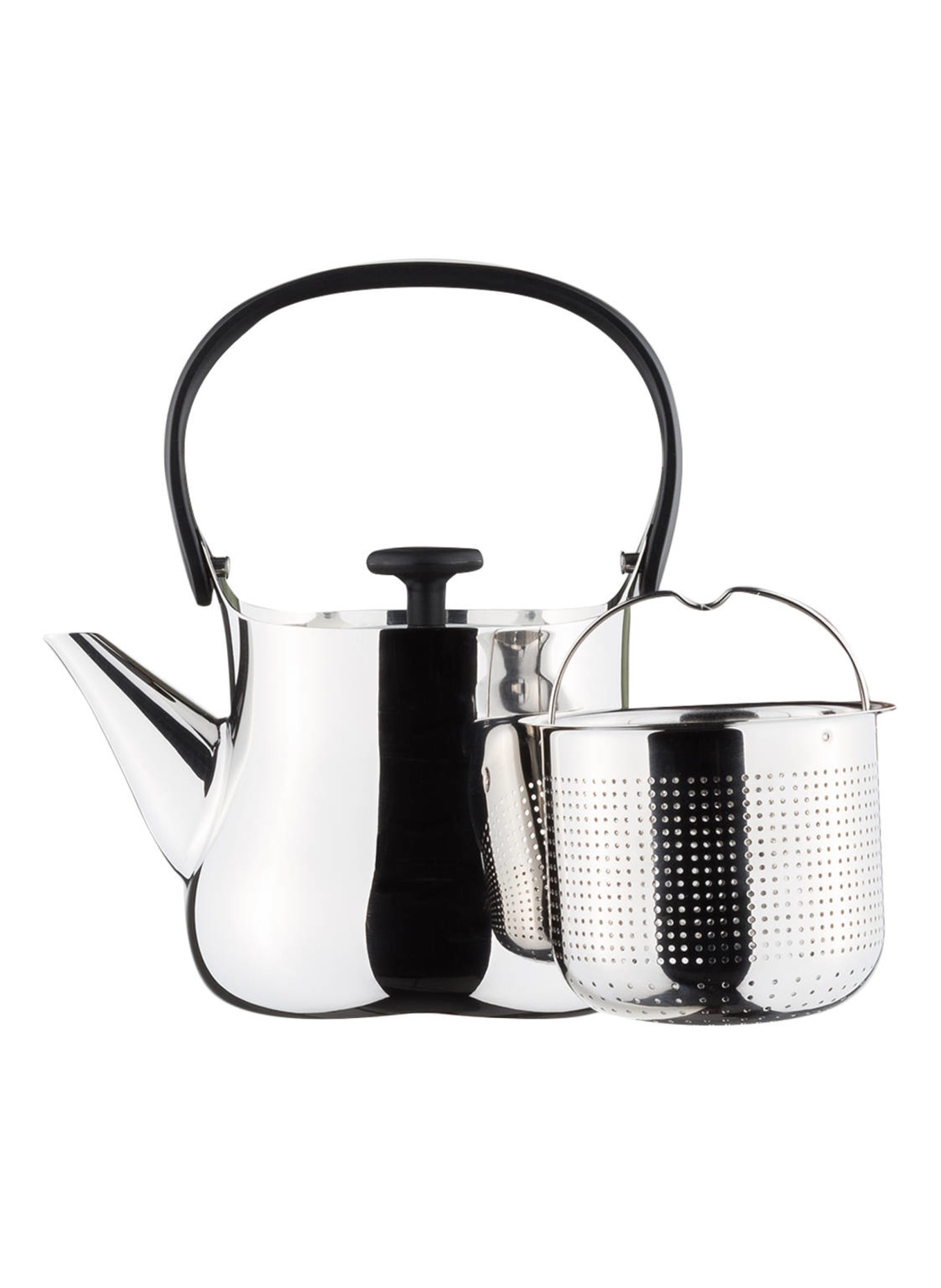 ALESSI Teapot CHA, Color: SILVER/ BLACK (Image 2)
