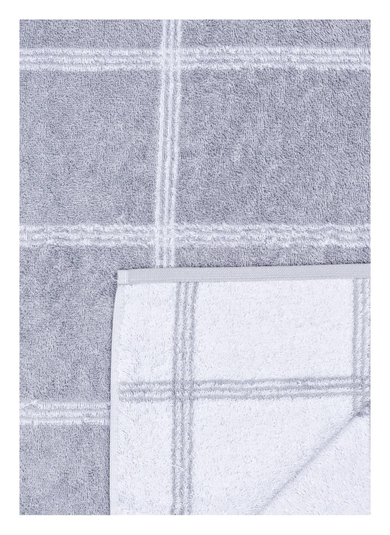 Cawö Handtuch LUXURY HOME, Farbe: GRAU/ WEISS (Bild 3)