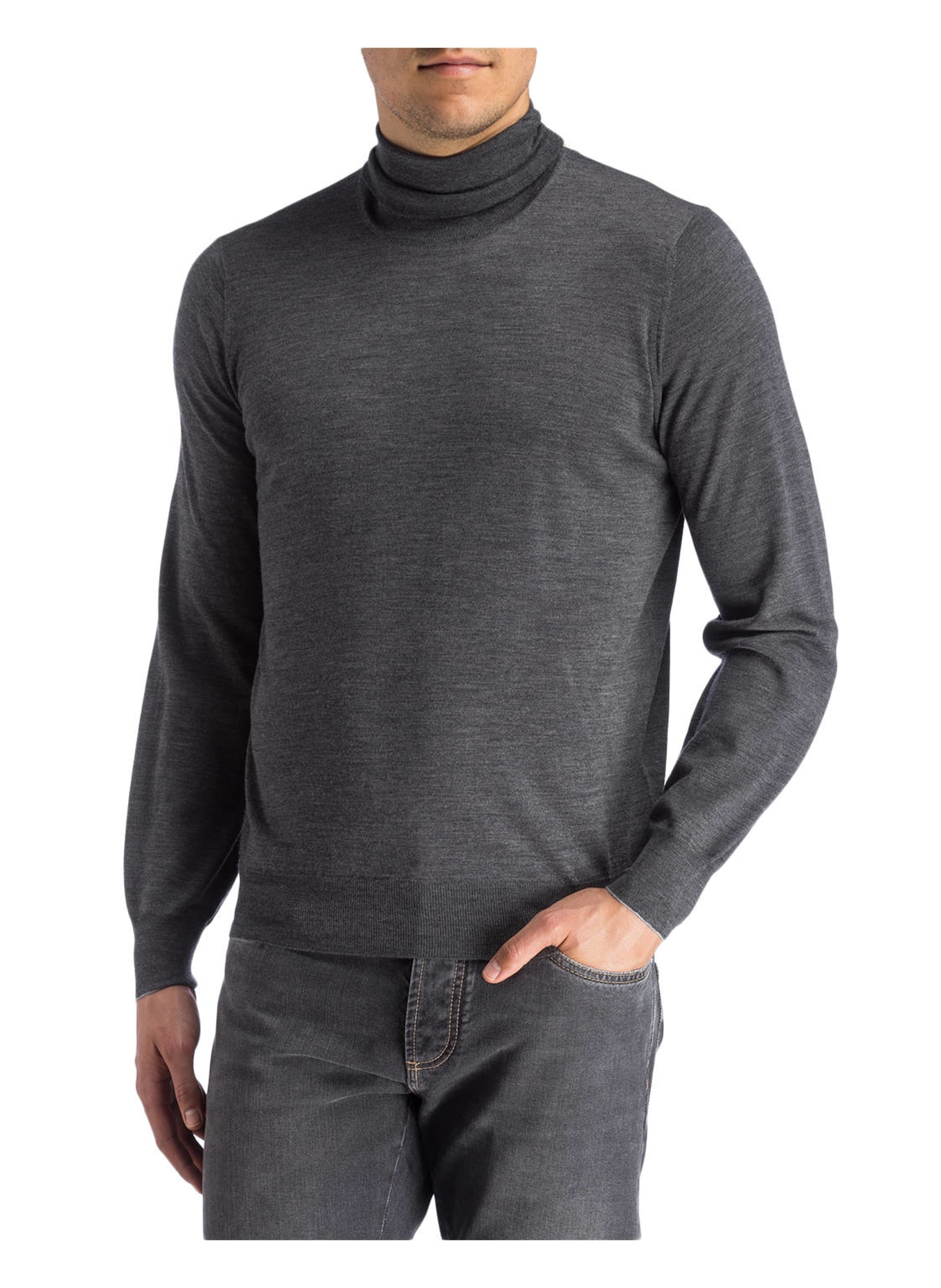 BRUNELLO CUCINELLI Turtleneck sweater, Color: GRAY (Image 2)