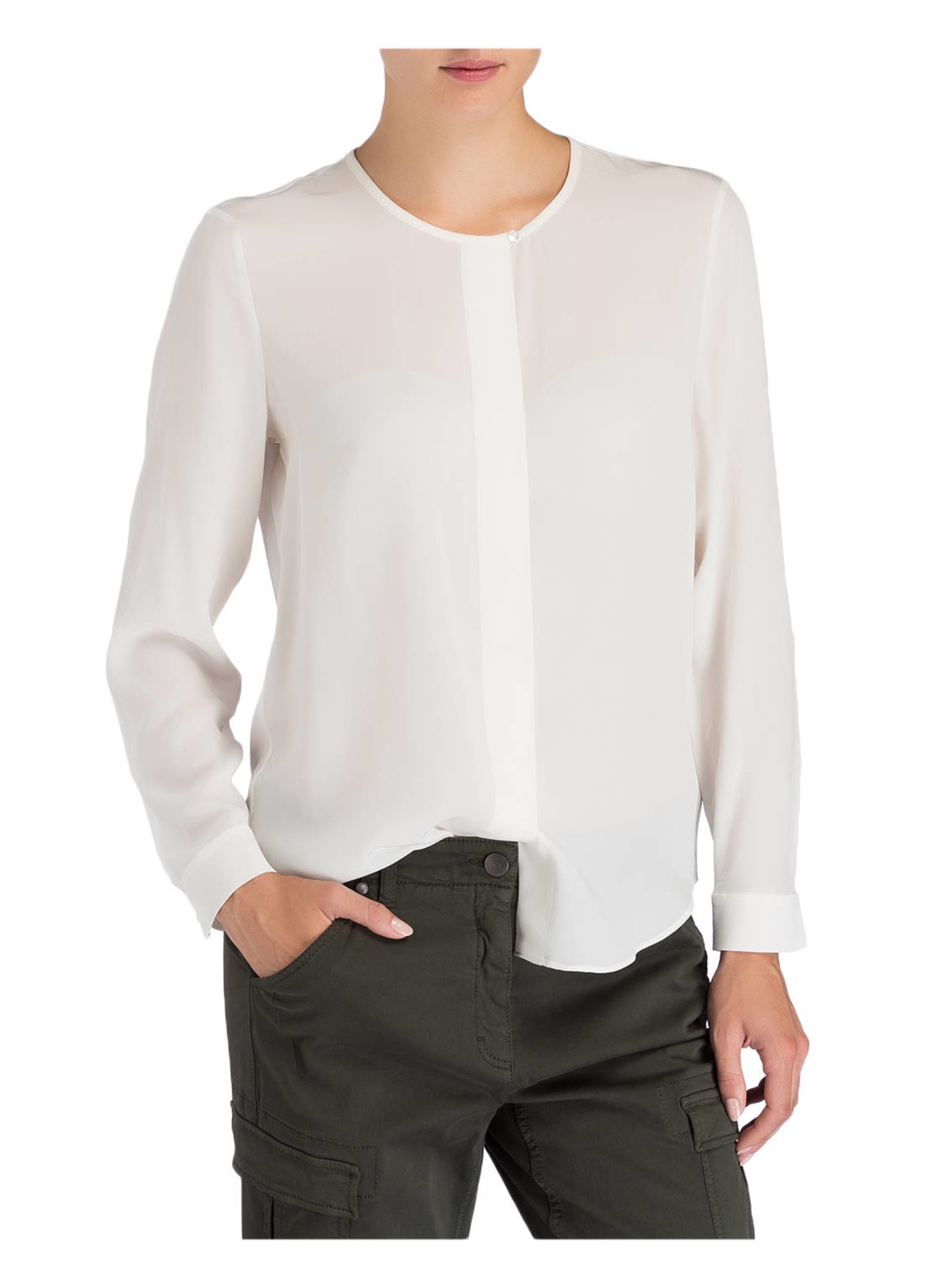 LUISA CERANO Silk blouse, Color: ECRU (Image 2)