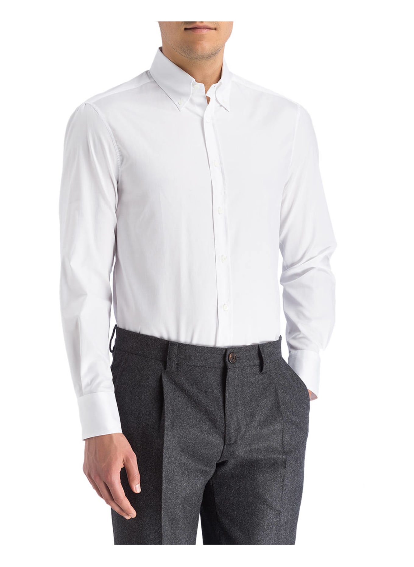 BRUNELLO CUCINELLI Shirt slim fit, Color: WHITE (Image 2)