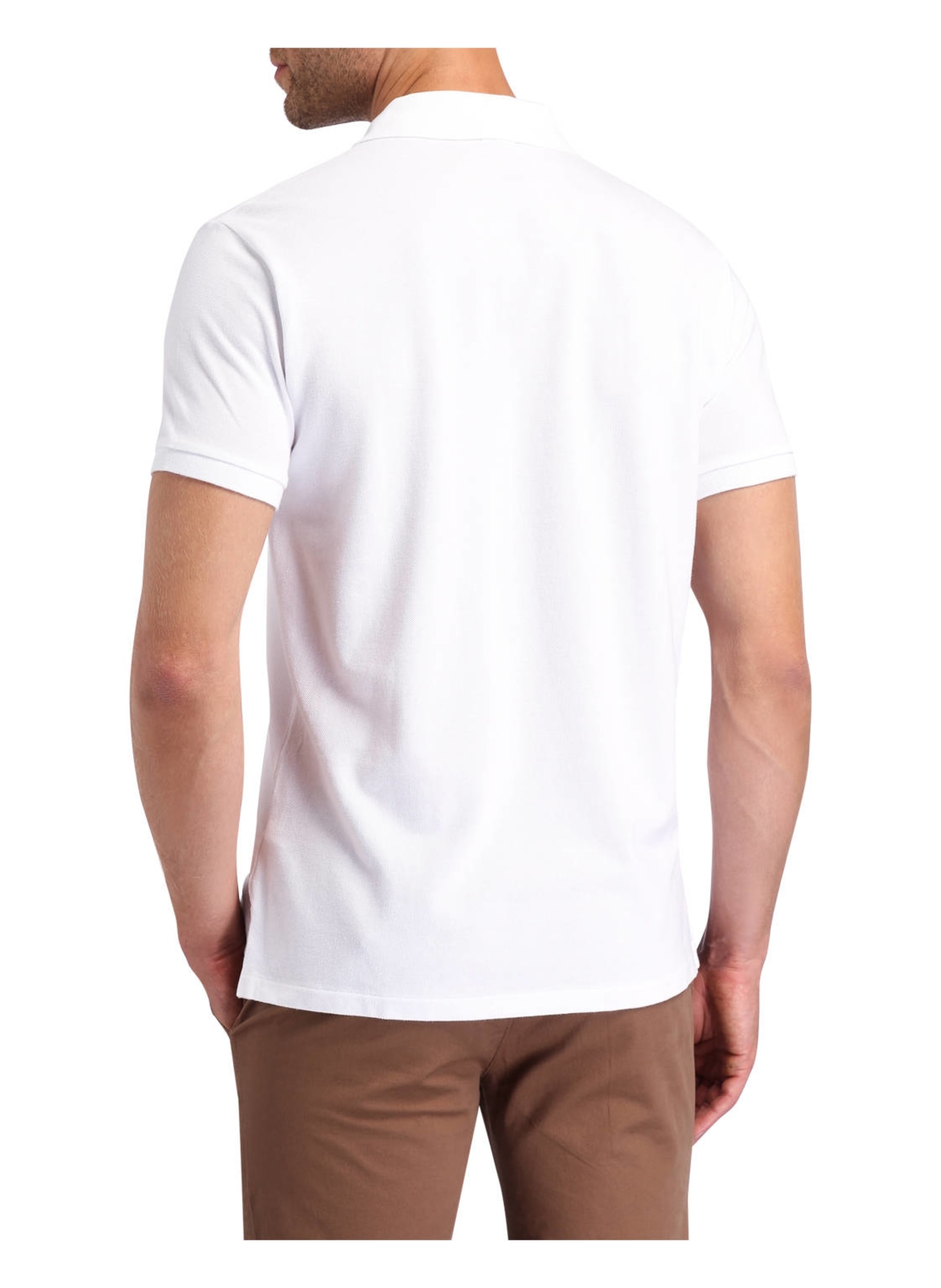 POLO RALPH LAUREN Koszulka polo z piki custom slim fit, Kolor: BIAŁY (Obrazek 3)