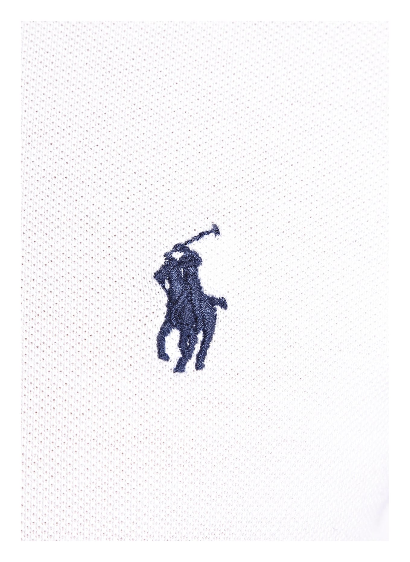 POLO RALPH LAUREN Piqué polo shirt custom slim fit, Color: WHITE (Image 4)