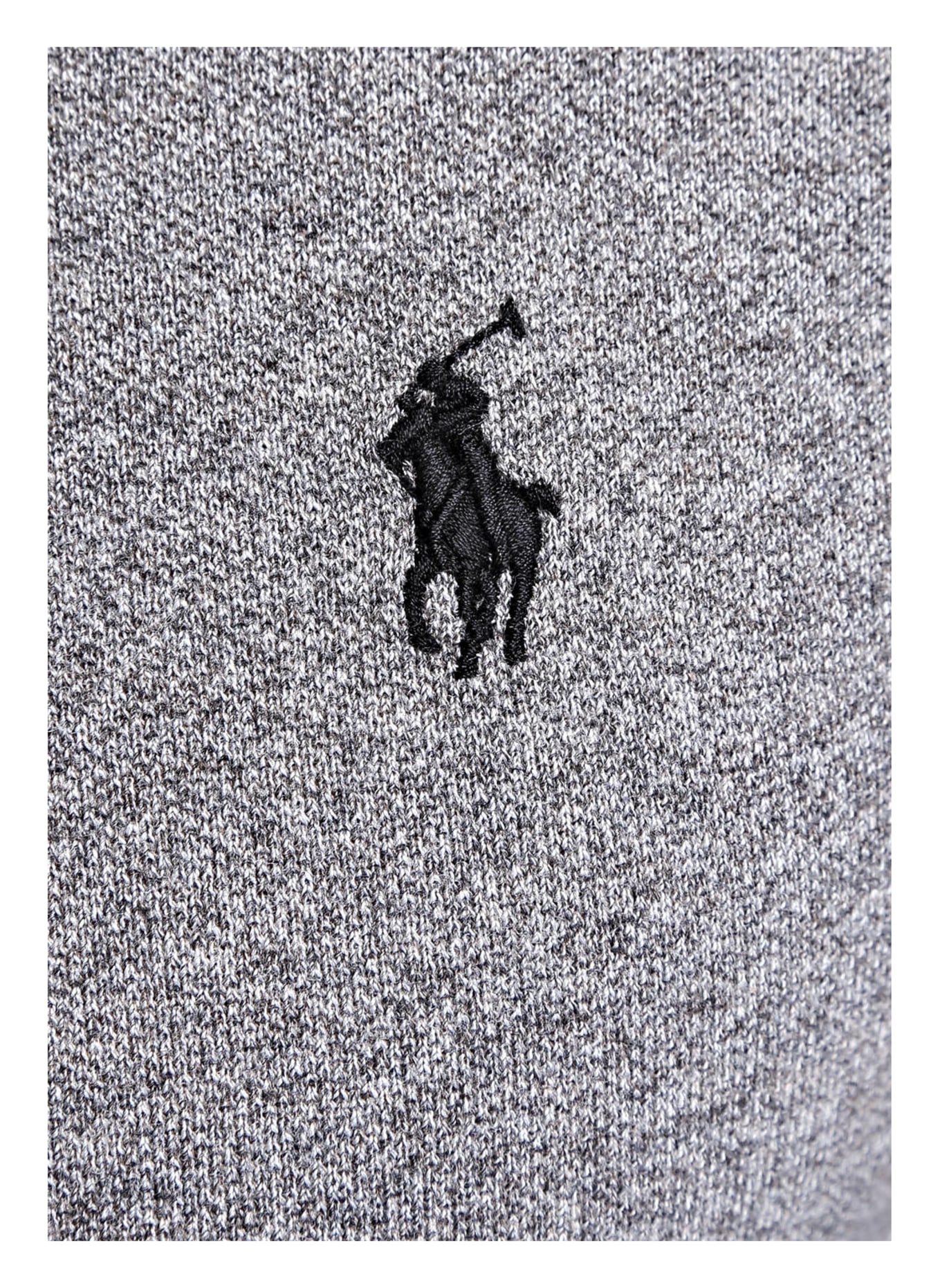 POLO RALPH LAUREN Piqué-Poloshirt Slim Fit, Farbe: GRAU MELIERT (Bild 4)