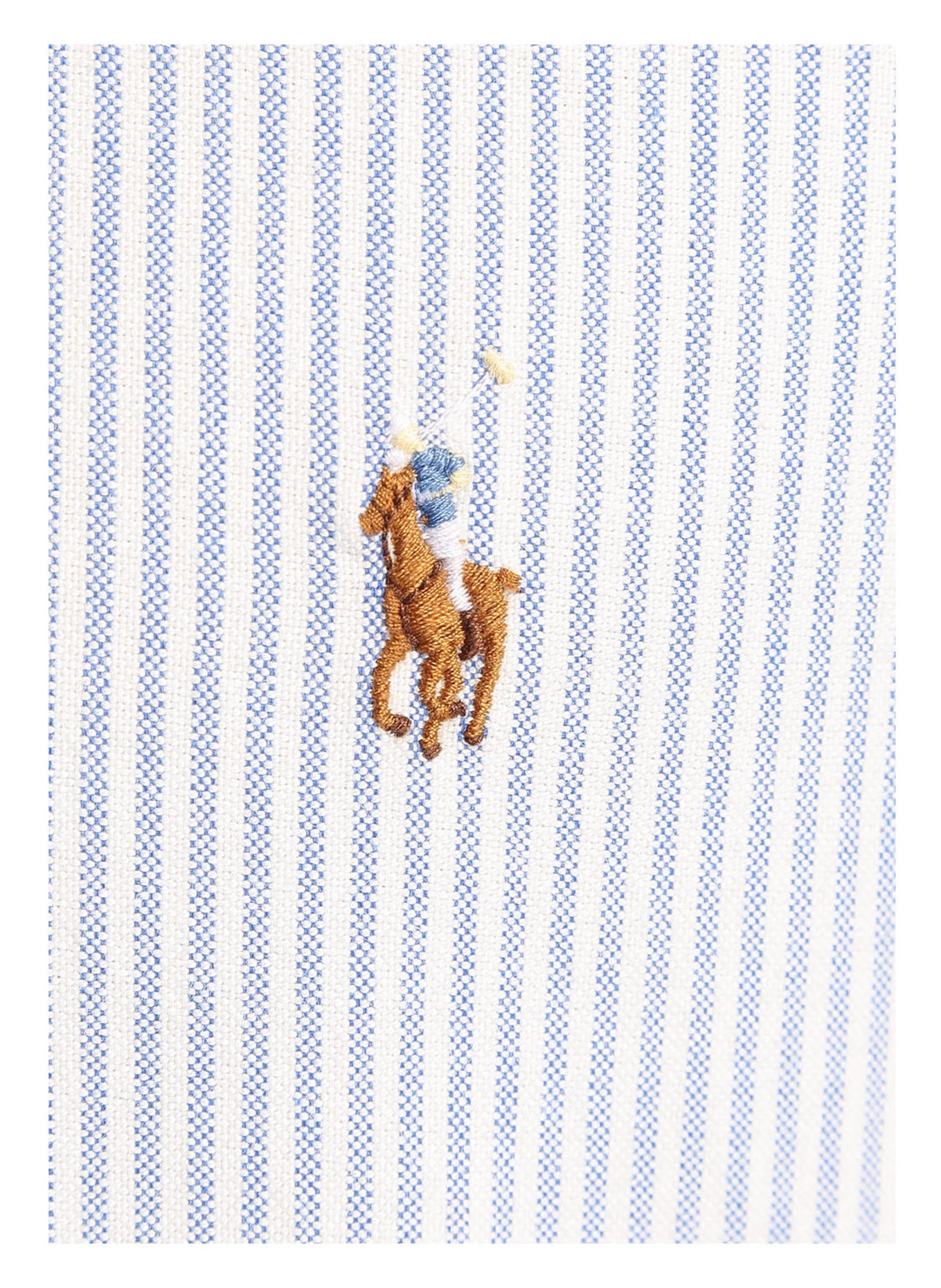 POLO RALPH LAUREN Oxfordhemd Slim Fit, Farbe: HELLBLAU/ WEISS GESTREIFT  (Bild 4)