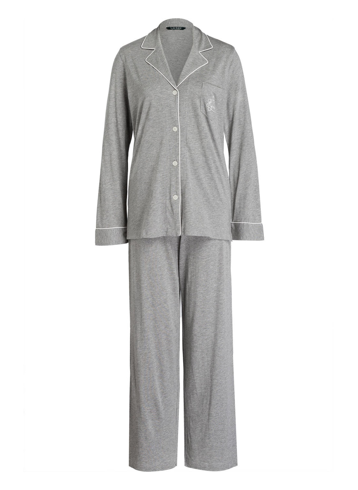 LAUREN RALPH LAUREN Schlafanzug, Farbe: GRAU (Bild 1)