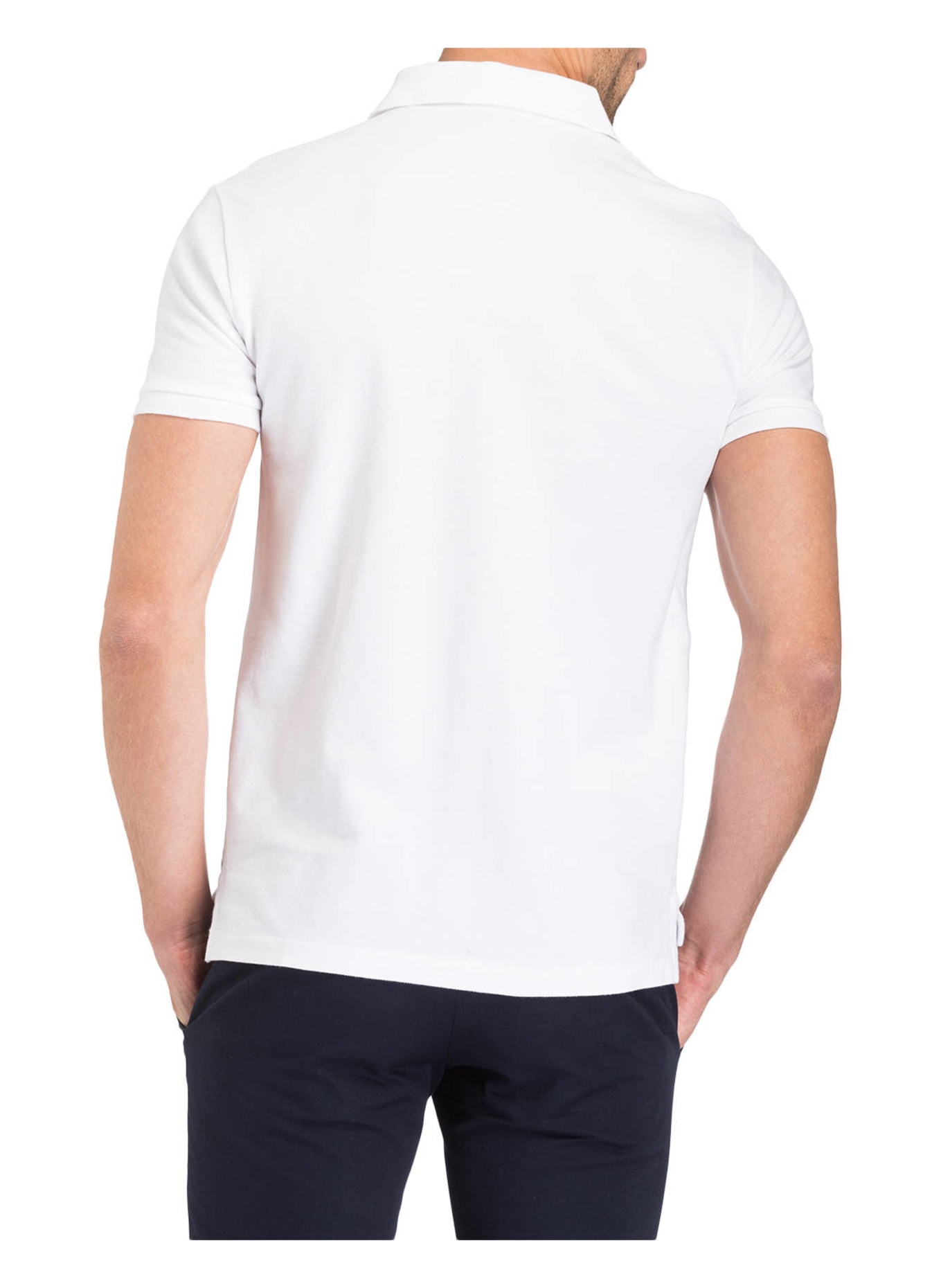 POLO RALPH LAUREN Piqué polo shirt slim fit, Color: WHITE (Image 3)