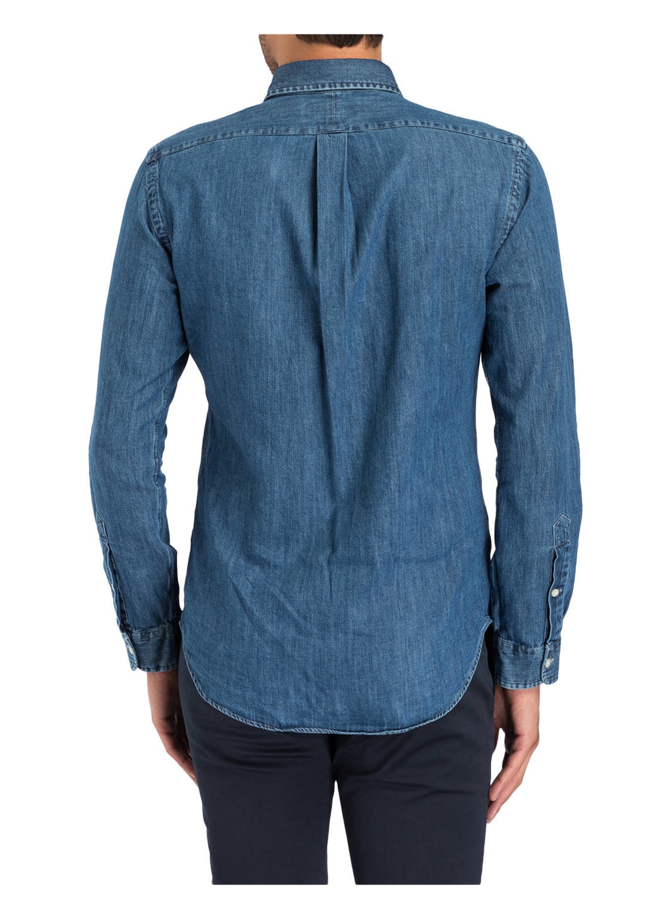 POLO RALPH LAUREN Koszula jeansowa slim fit, Kolor: NIEBIESKI (Obrazek 3)