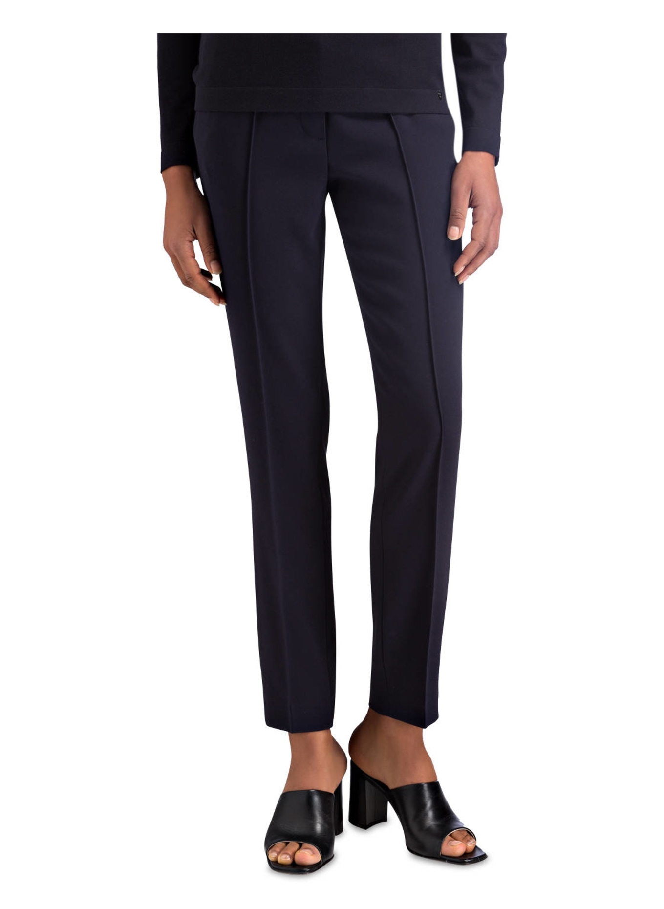 LUISA CERANO Kalhoty: TMAVĚ MODRÁ