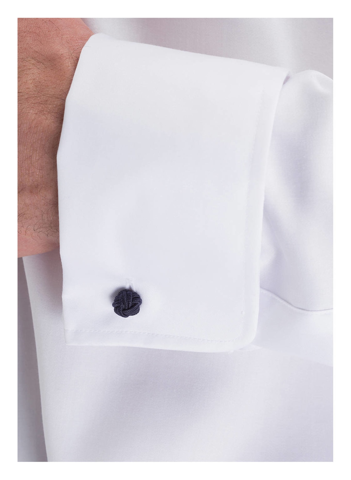 OLYMP SIGNATURE Smoking-Hemd tailored fit mit Umschlagmanschette, Farbe: WEISS (Bild 4)