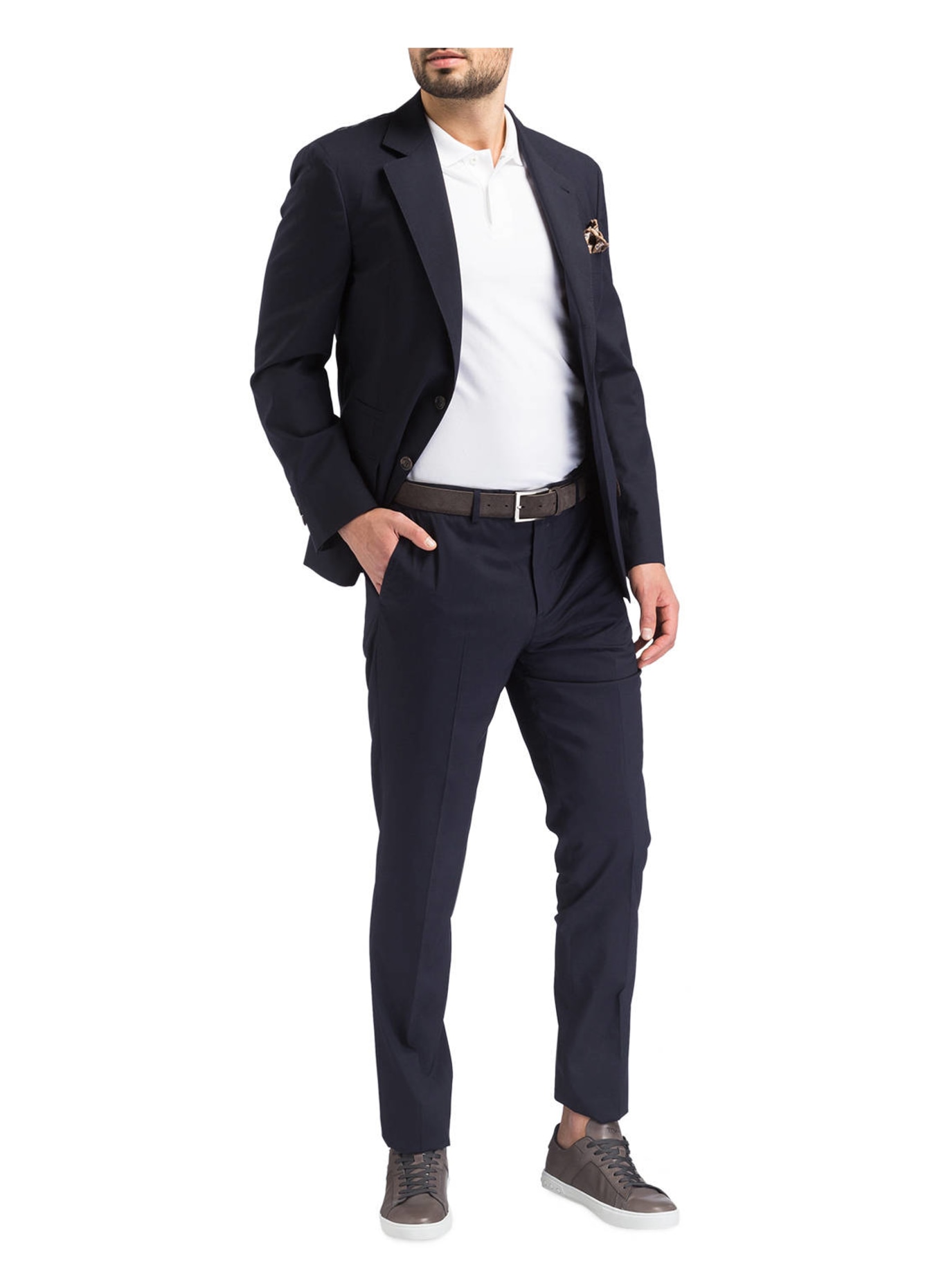 BRUNELLO CUCINELLI Anzug Slim Fit, Farbe: MARINE (Bild 2)