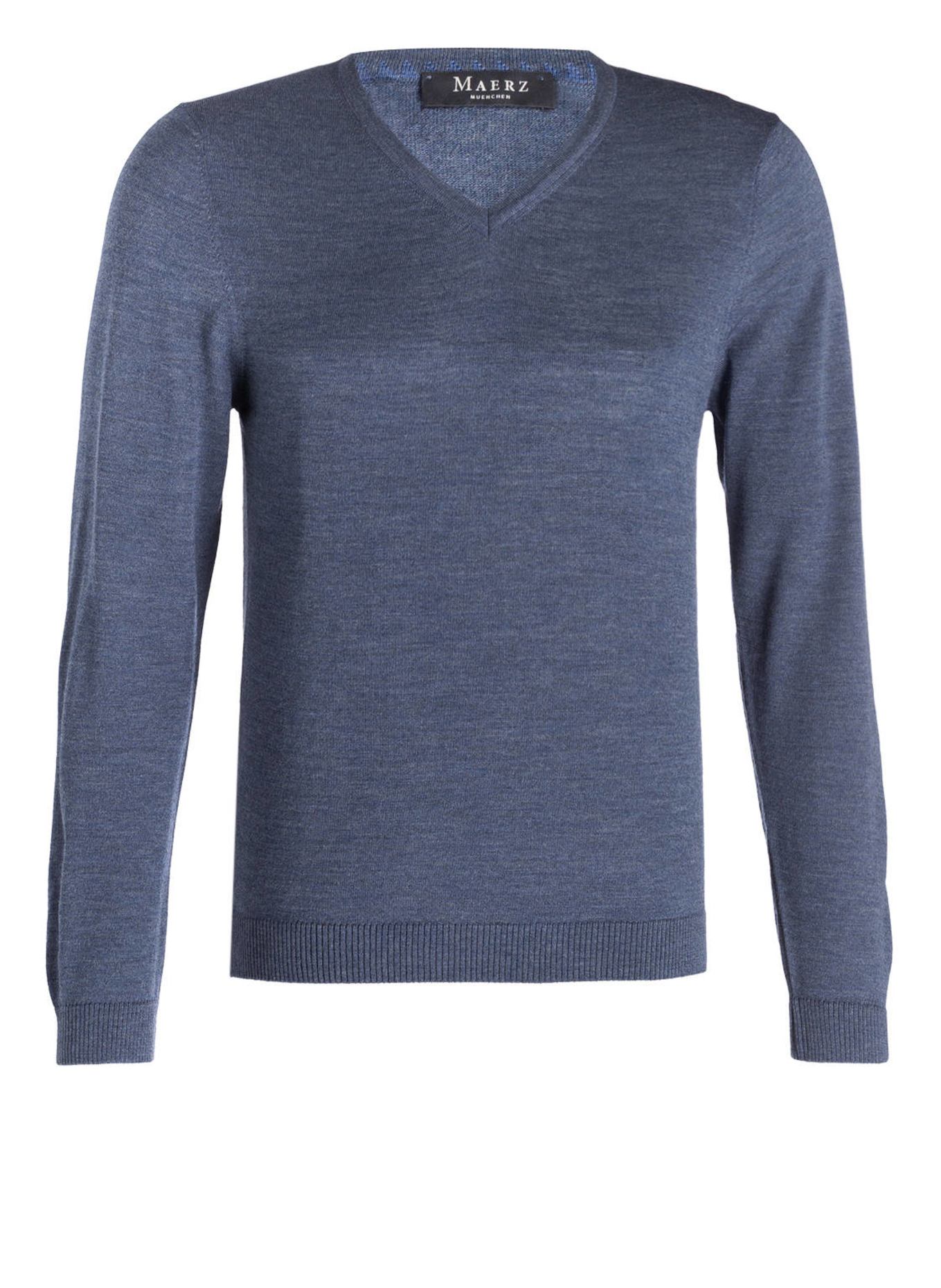 MAERZ MUENCHEN Pullover: BLAU MELIERT