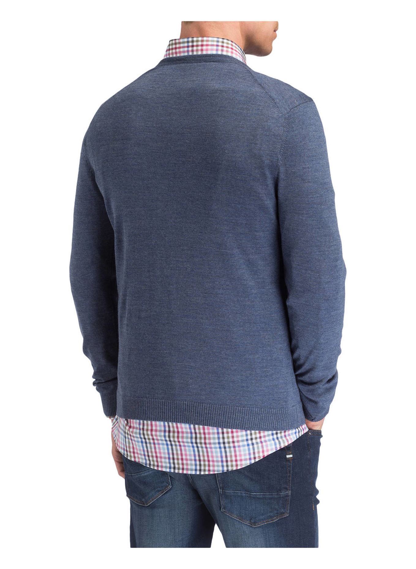 MAERZ MUENCHEN Pullover: BLAU MELIERT