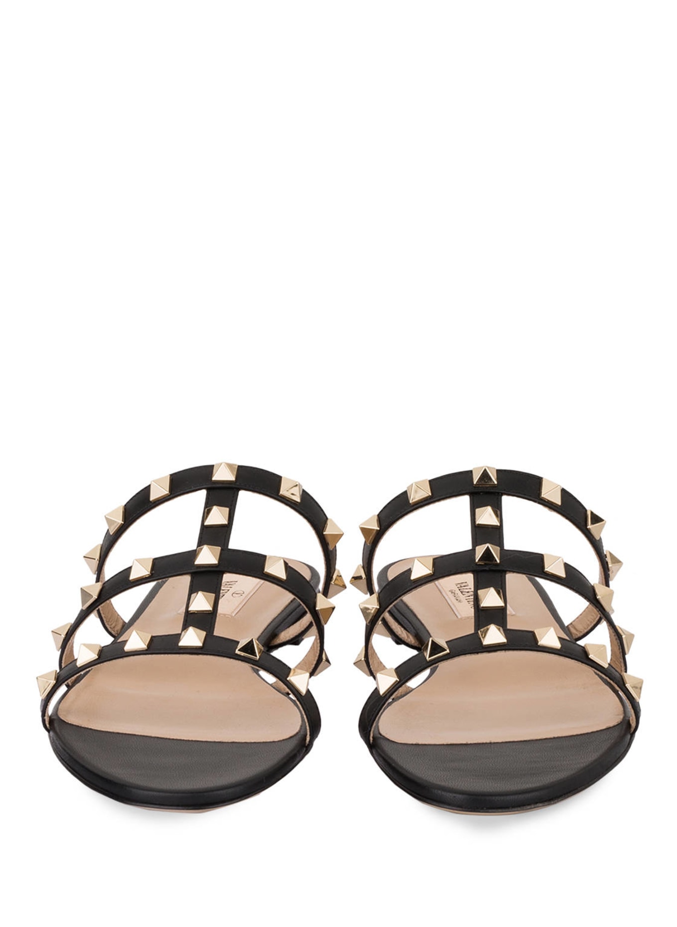 VALENTINO GARAVANI Slides ROCKSTUD with rivets, Color: 0NO NERO (Image 3)