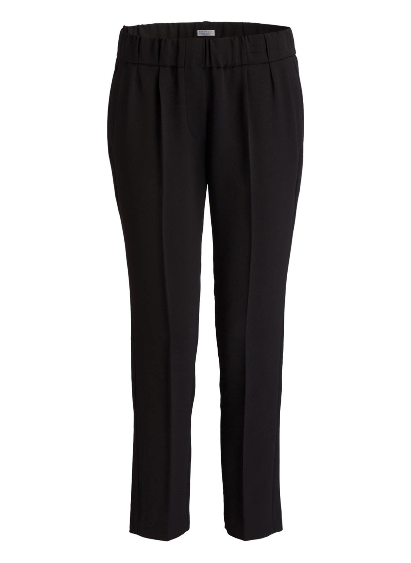 BRUNELLO CUCINELLI 7/8-Hose mit Seide: SCHWARZ