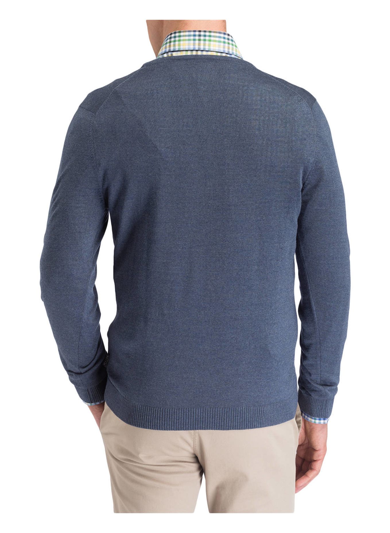 MAERZ MUENCHEN Pullover aus Merinowolle: BLAUGRAU