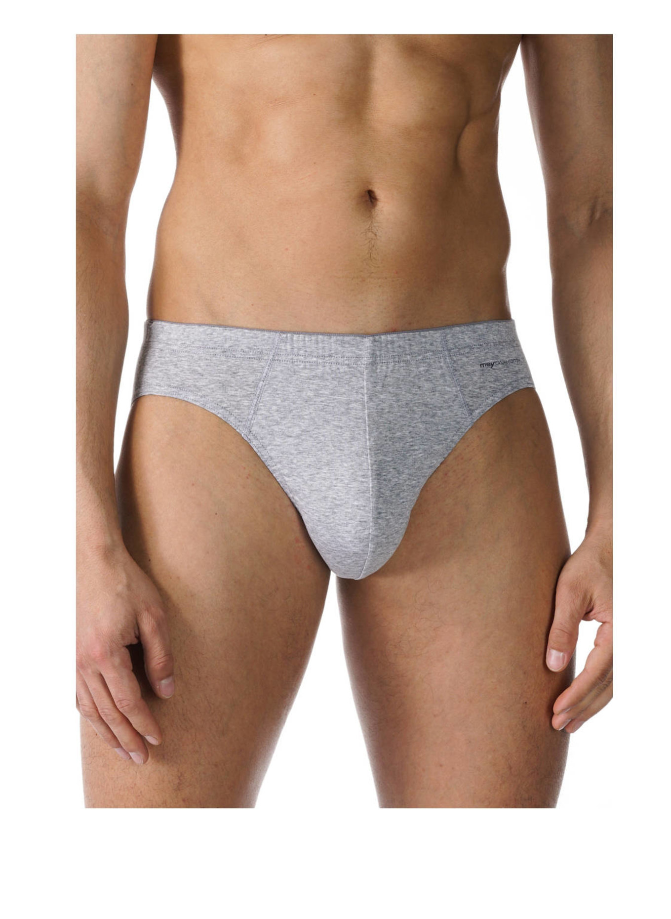 mey Slip Serie CASUAL COTTON: GRAU MELIERT