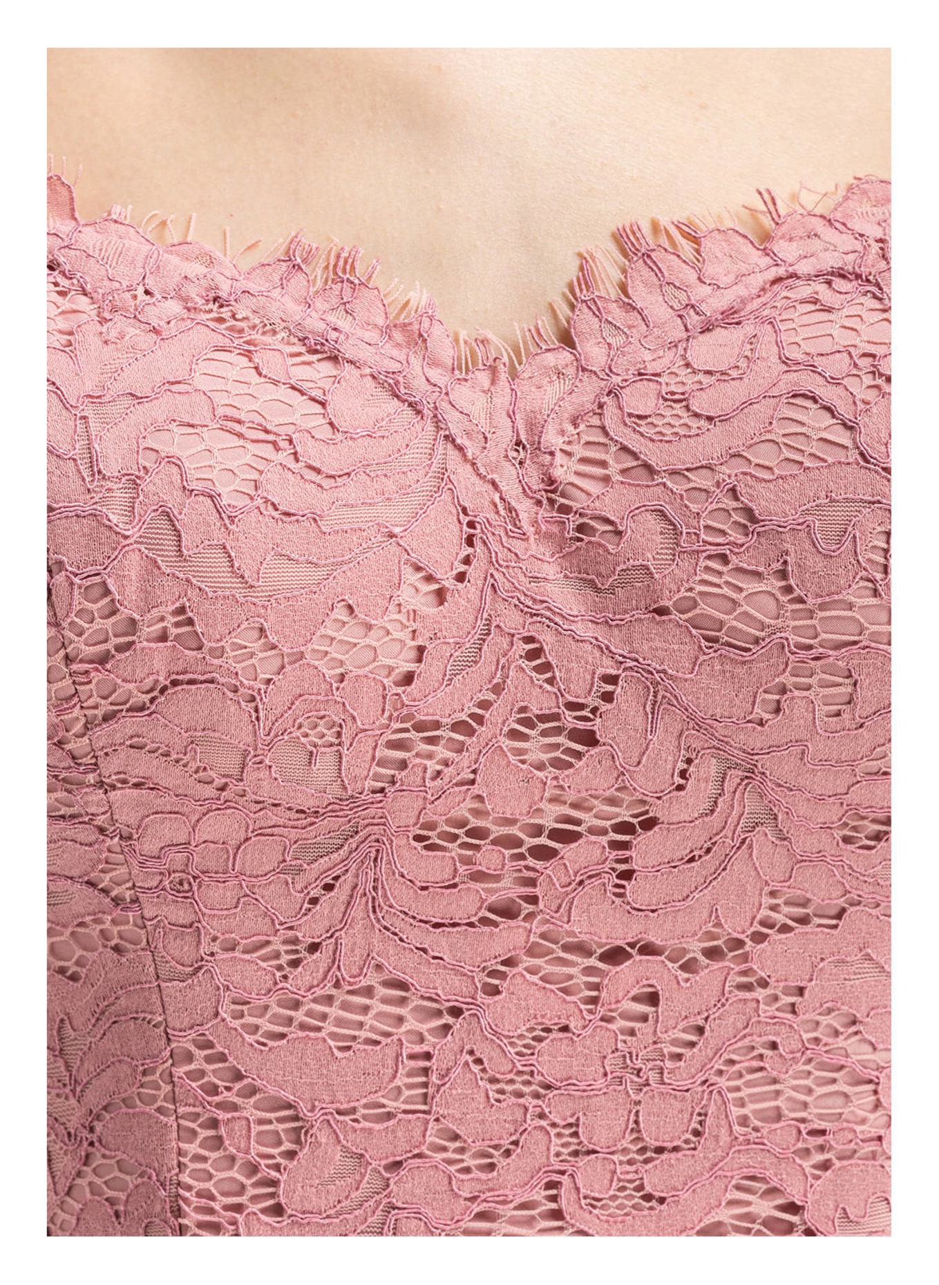 KELSEY ROSE Bandeaukleid aus Spitze, Farbe: ROSÉ (Bild 4)