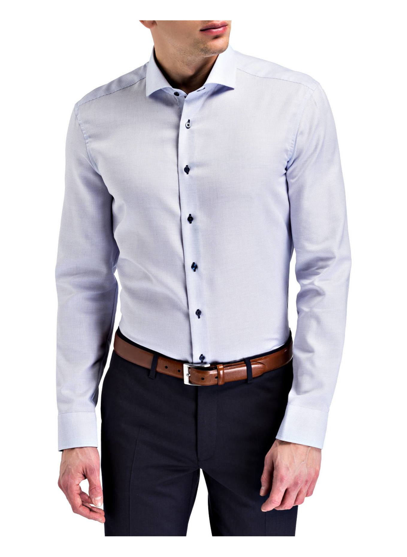 ETERNA Hemd Slim Fit: WEISS / LILA