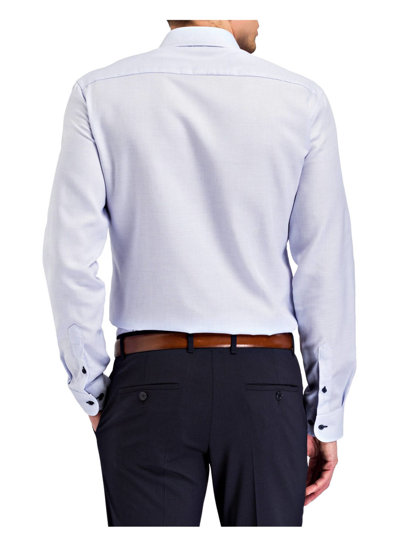 ETERNA Hemd Slim Fit: WEISS / LILA