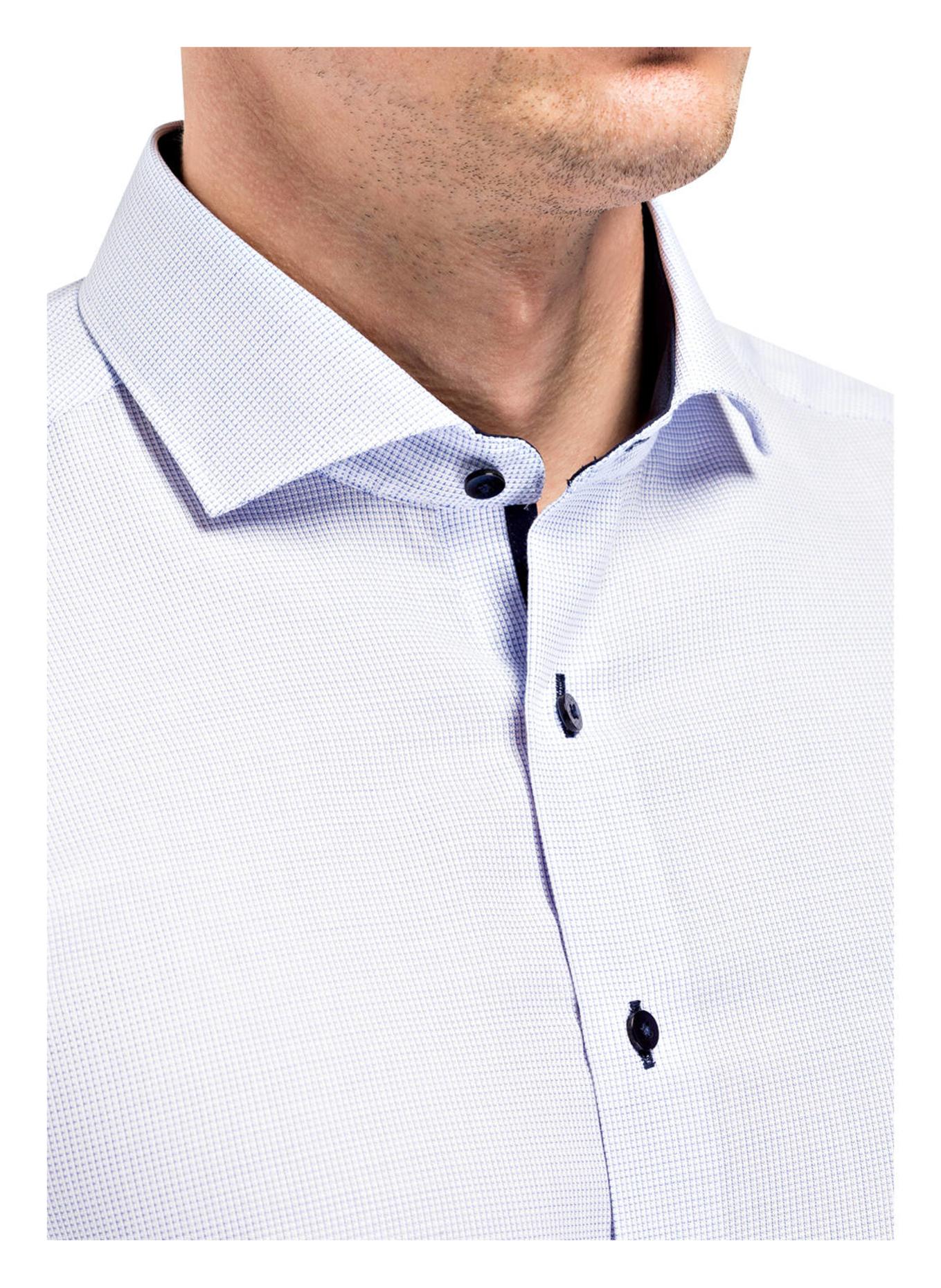 ETERNA Hemd Slim Fit: WEISS / LILA