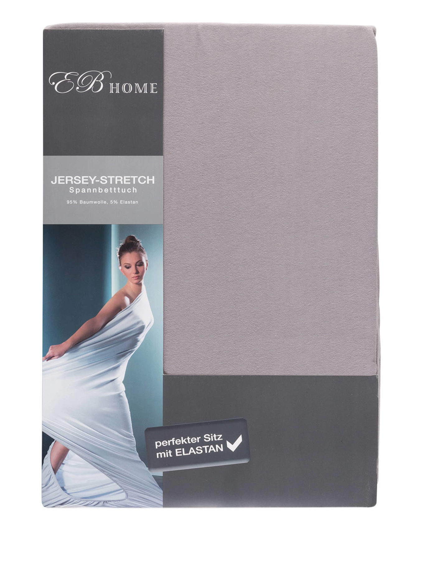 EB HOME Spannbetttuch: MITTELGRAU