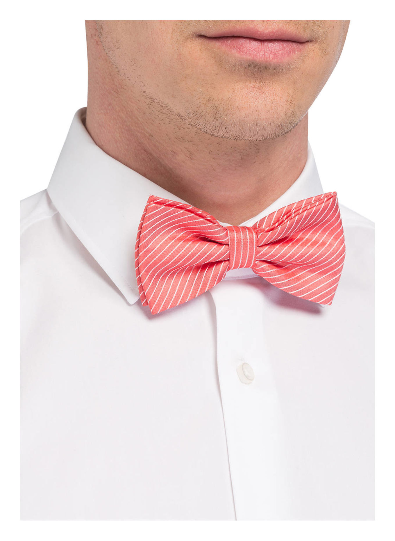 PAUL Mucha: KORALOWY/ BIAŁY W PASKI