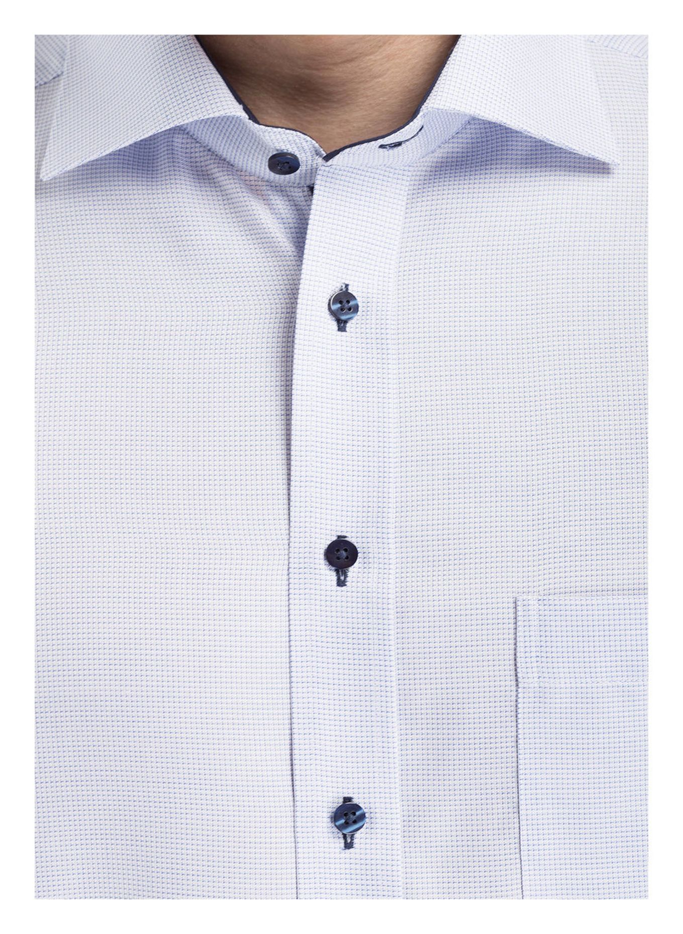 ETERNA Halbarm-Hemd Comfort Fit: HELLBLAU / WEISS