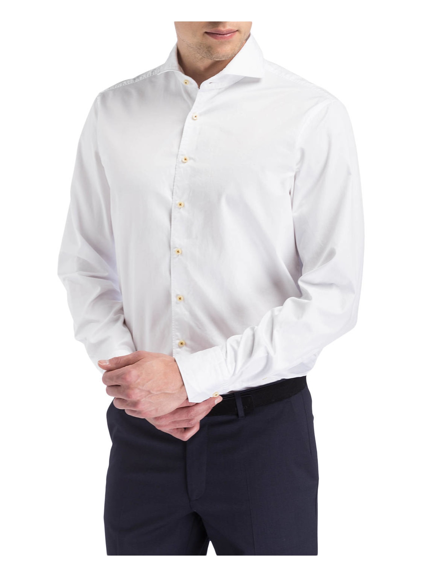 Stenströms Shirt fitted body, Color: WHITE (Image 2)