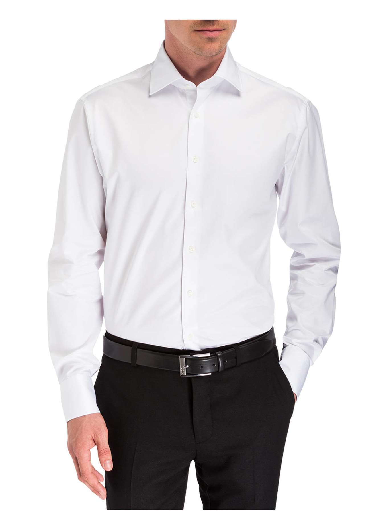 Stenströms Shirt fitted body, Color: WHITE (Image 2)