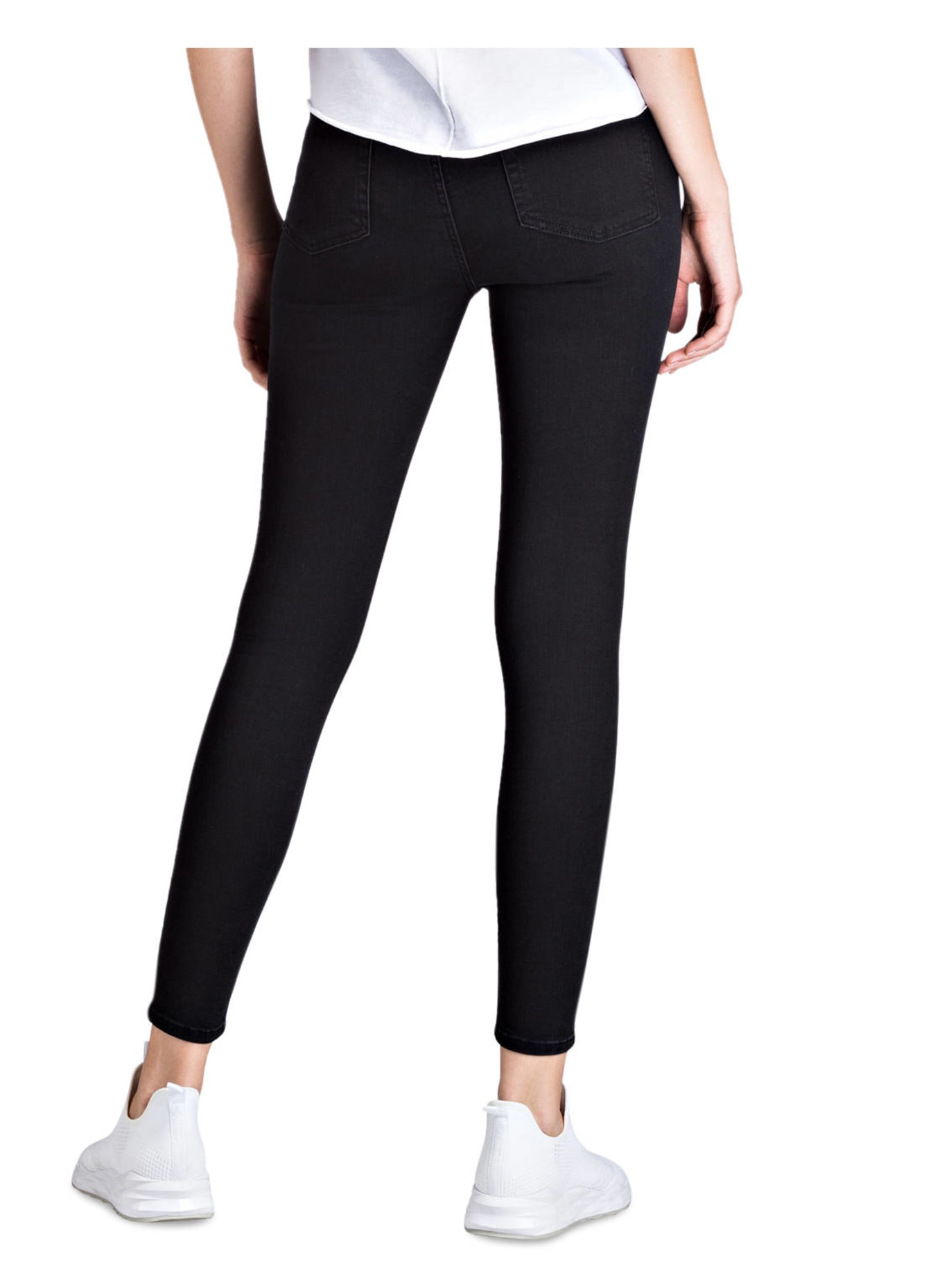 7 for all mankind Skinny-Jeans AUBREY, Farbe: SLIM ILLUSSION LUXE GRAVITY BLACK (Bild 3)