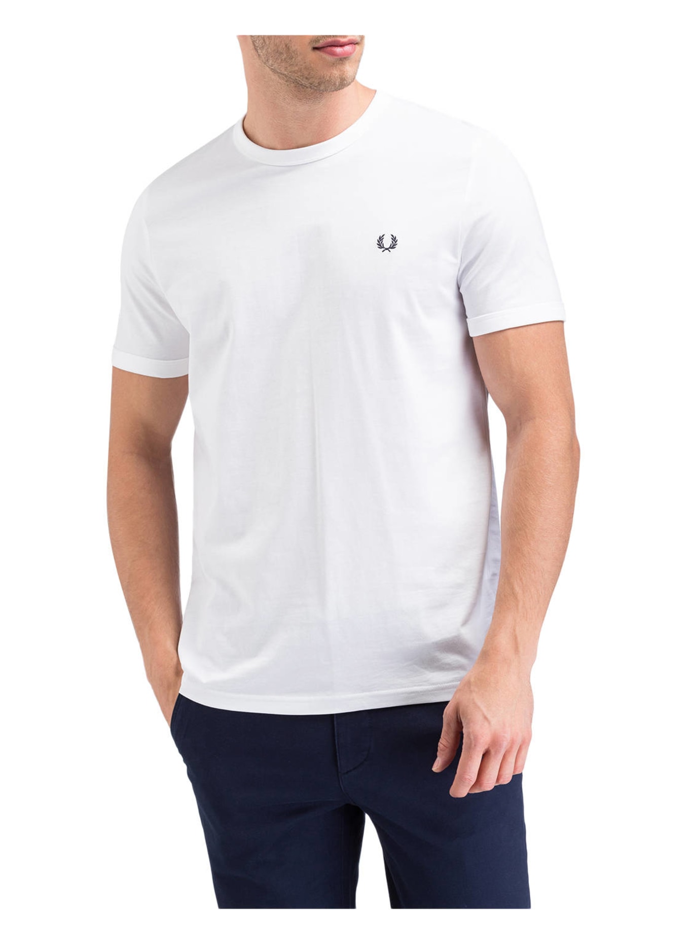 FRED PERRY T-Shirt RINGER, Farbe: WEISS (Bild 2)