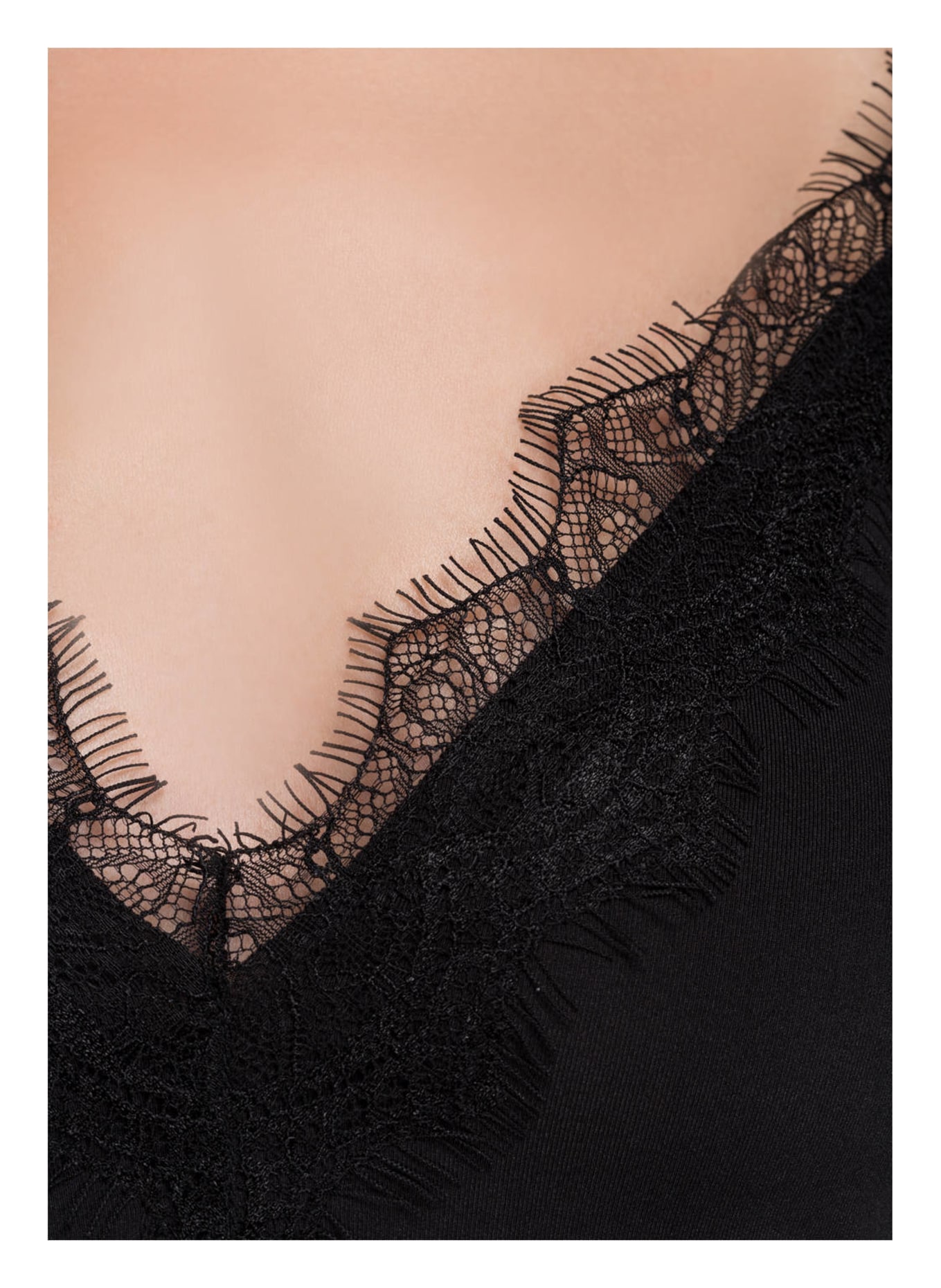 rosemunde Top BILLIE with lace, Color: BLACK (Image 4)