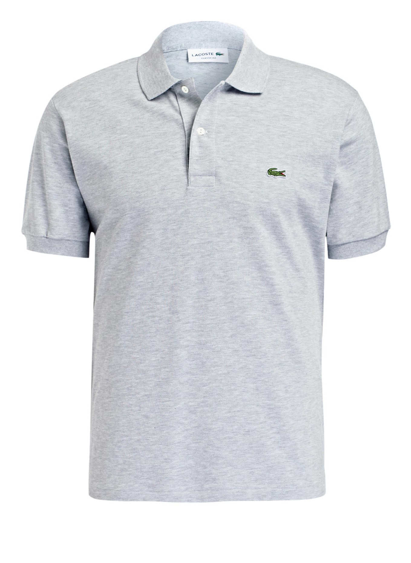 LACOSTE Piqué-Poloshirt Classic Fit, Farbe: HELLGRAU MELIERT (Bild 1)